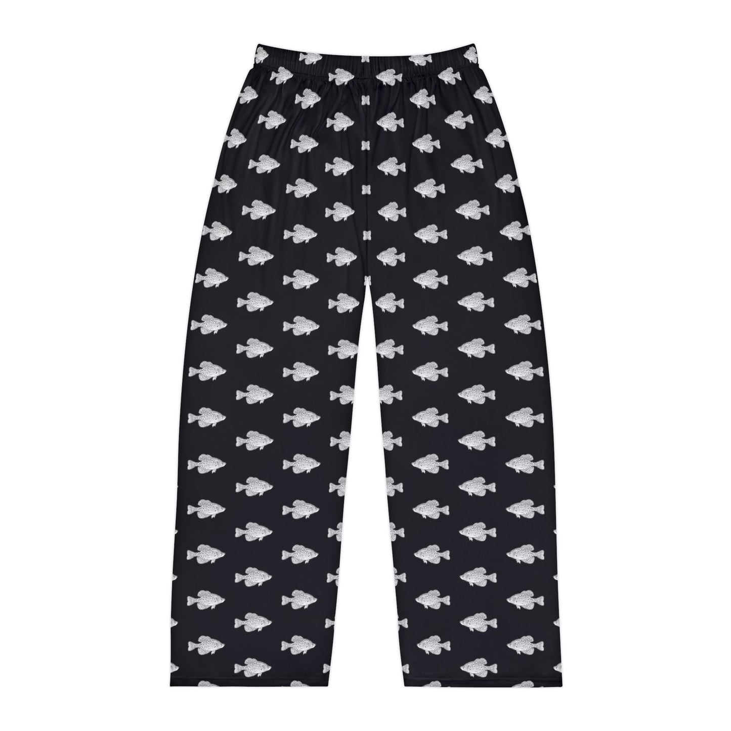 Crappie - Fishing Theme - Bait - Men's Pajama Pants - Black