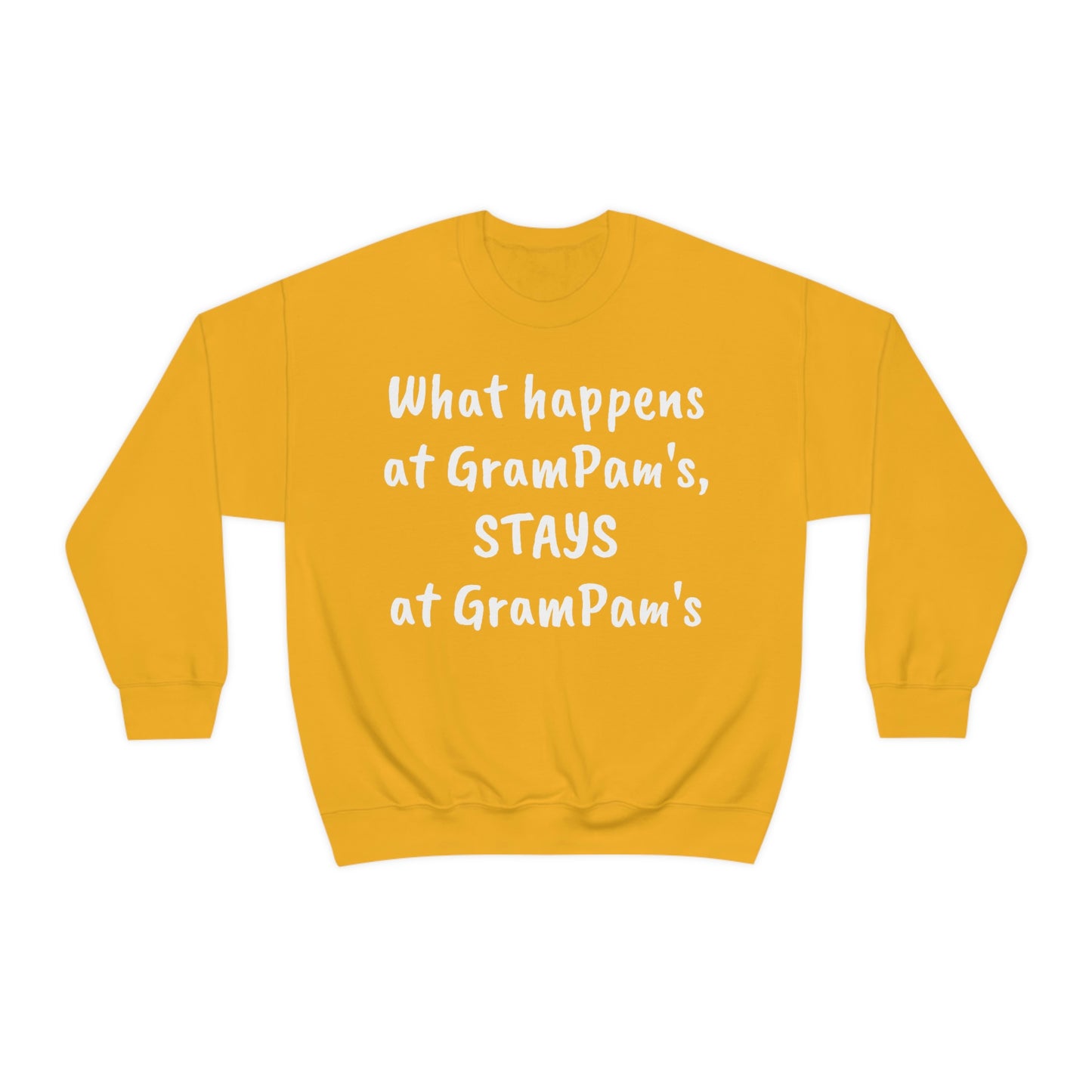 What happens at GramPam's, STAYS at GramPam's - Unisex Heavy Blend™ Crewneck Sweatshirt