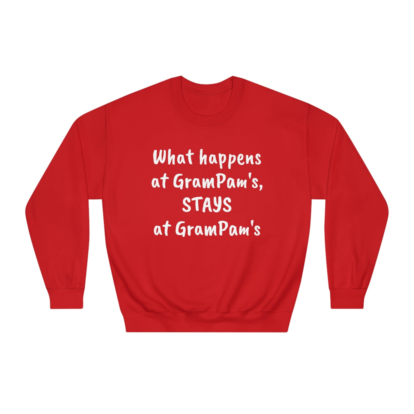 What Happens At GramPam's - Unisex DryBlend® Crewneck Sweatshirt