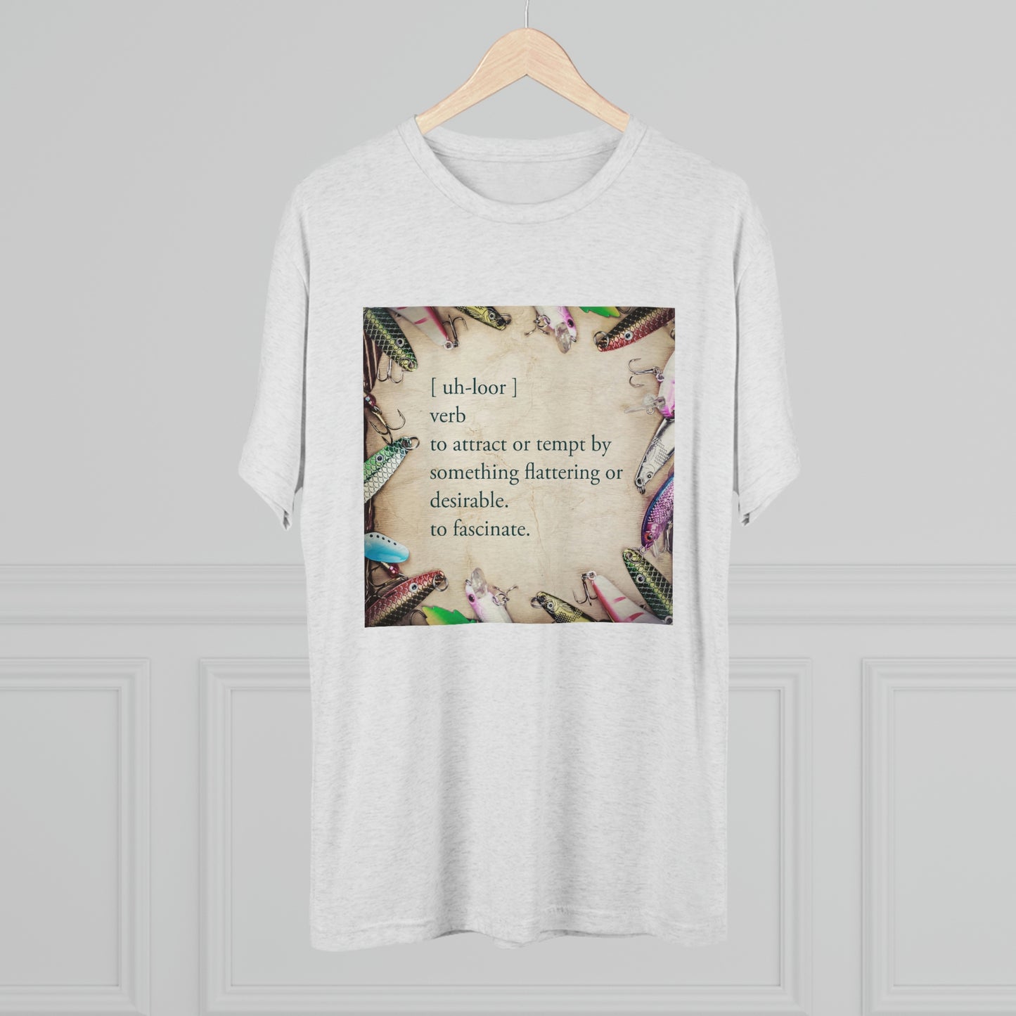 Allure - Bait - Fishing - Unisex Tri-Blend Crew Tee