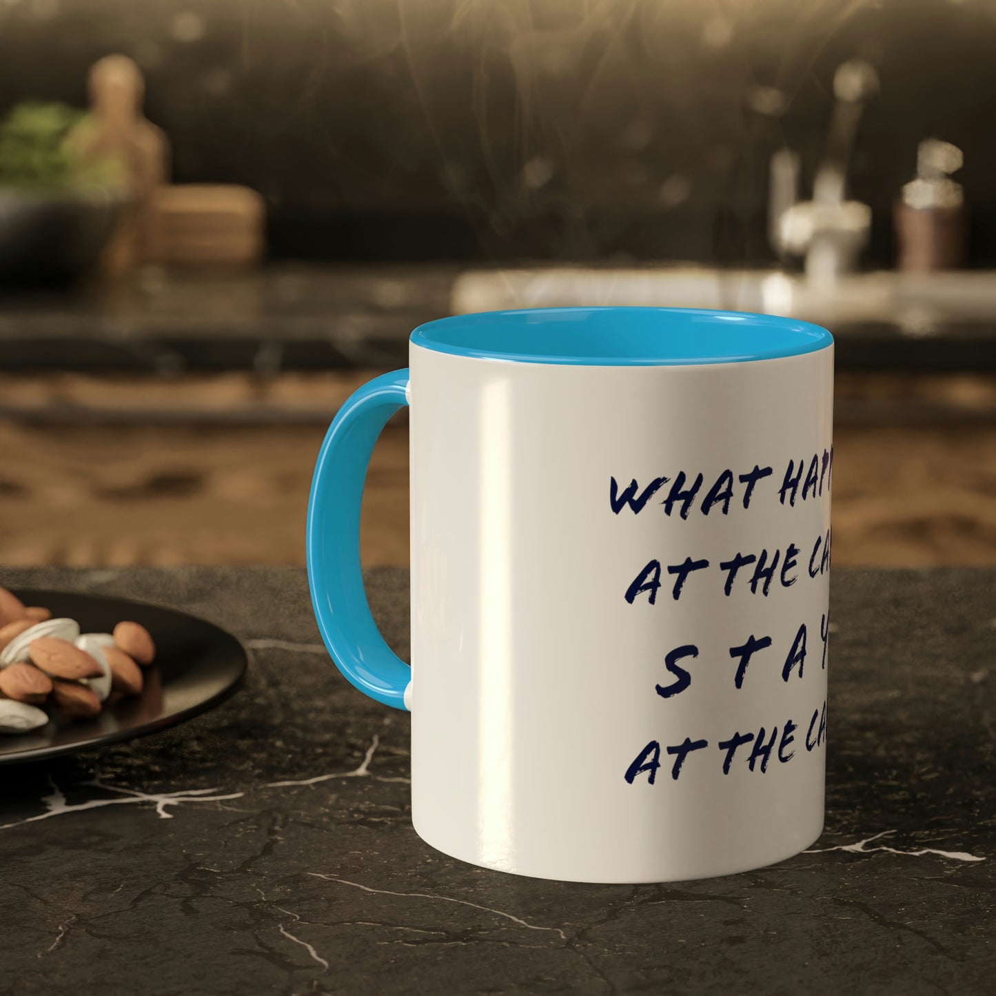 What Happens At The Cabin - Colorful Mugs, 11oz