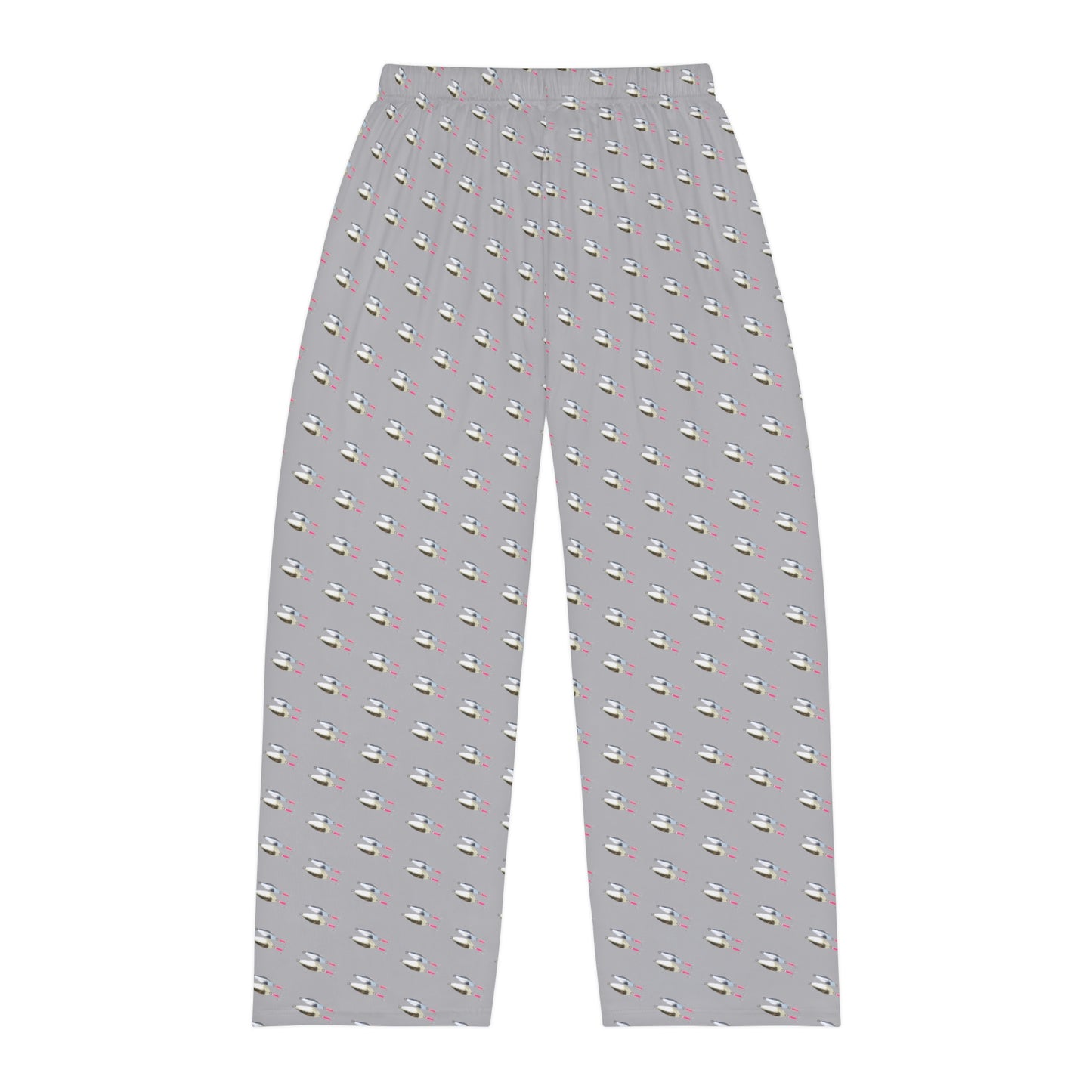 Fishing Lure - Fishing Theme - Bait - Men's Pajama Pants - Light Grey