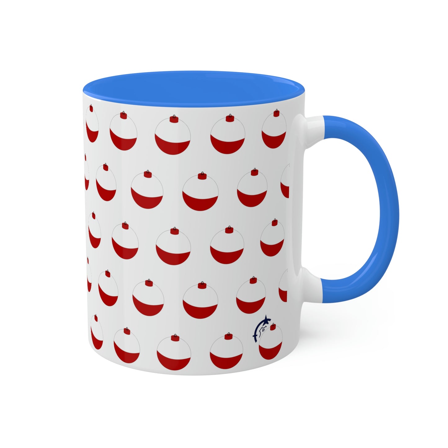 Traditional Red & White Bobber - Colorful Mugs, 11oz