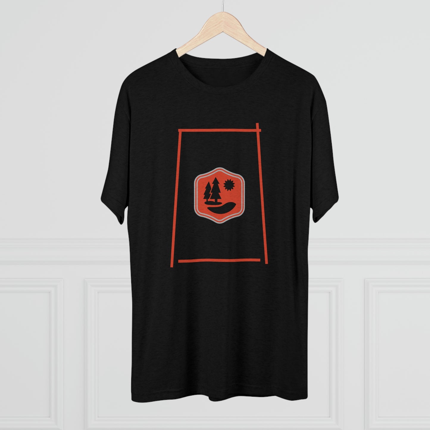 Lake Therapy - Red Accents - Lake Vermilion - Unisex Tri-Blend Crew Tee