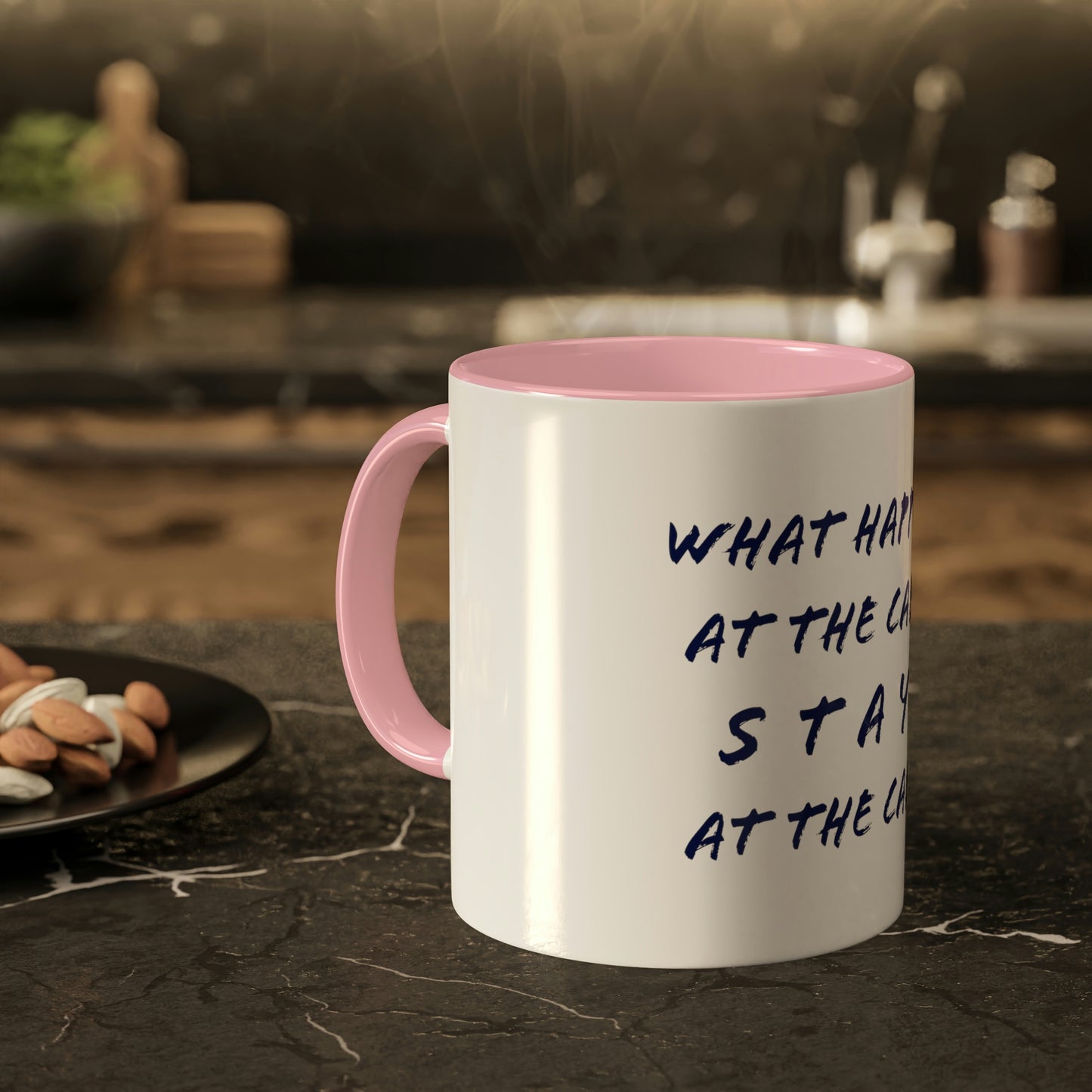What Happens At The Cabin - Colorful Mugs, 11oz
