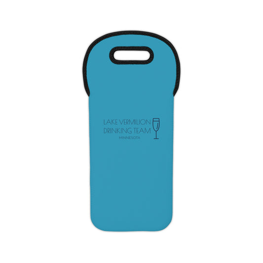 Lake Vermilion - MN - Wine Tote Bag - Turquoise