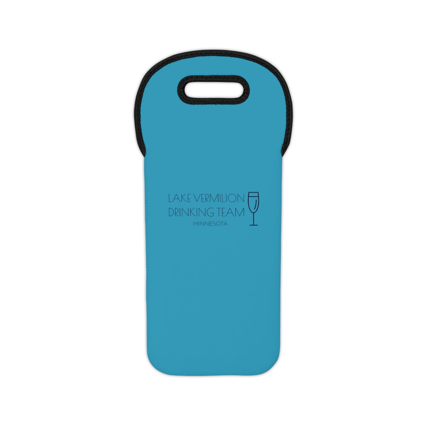 Lake Vermilion - MN - Wine Tote Bag - Turquoise