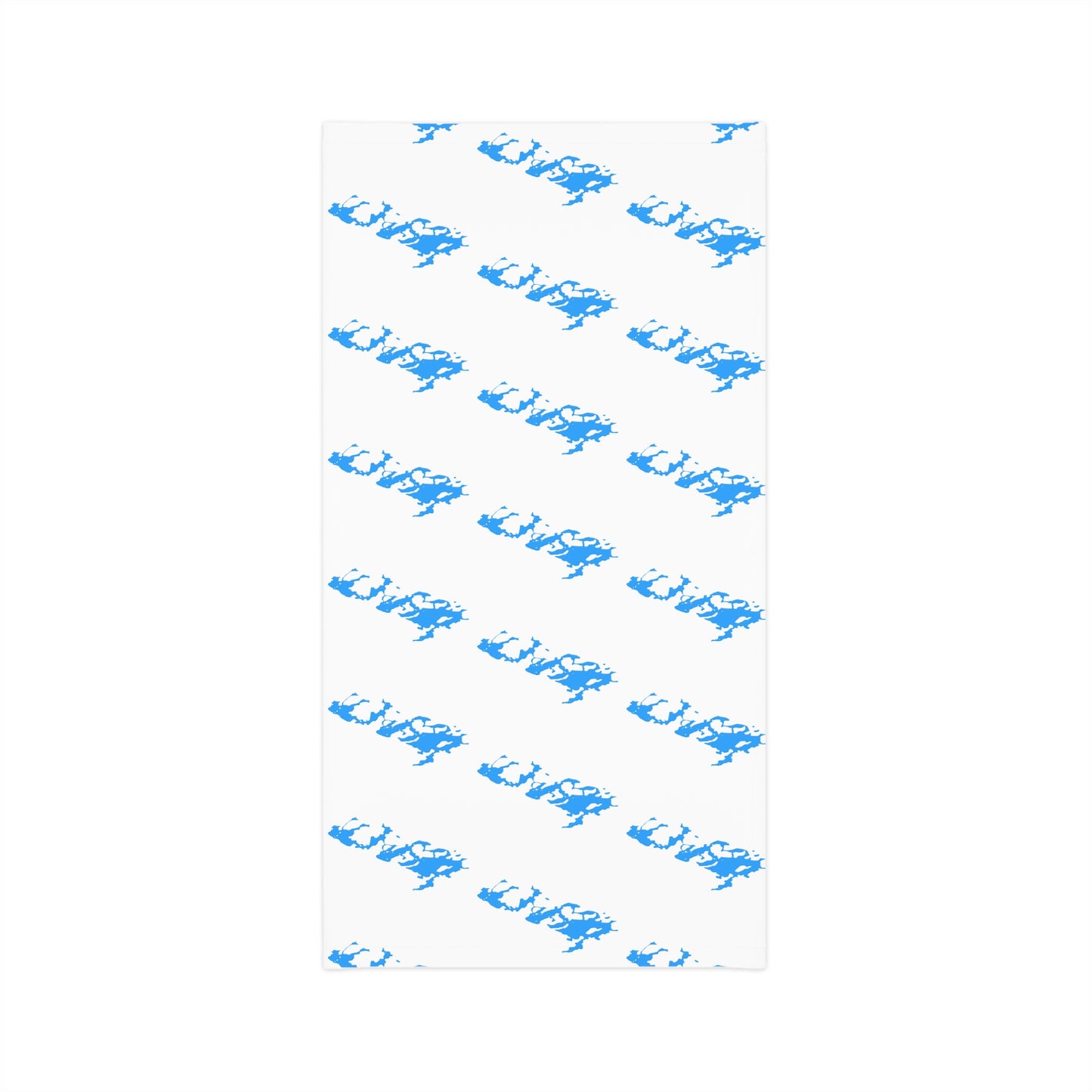 Summer Weather  - Lake Vermilion - MN - Pattern - Fishing / Boating Lightweight Neck Gaiter - White
