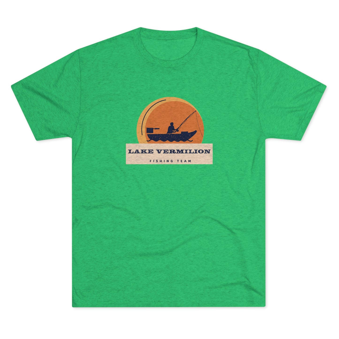 Fishin Team - Lake Vermilion - Unisex Tri-Blend Crew Tee
