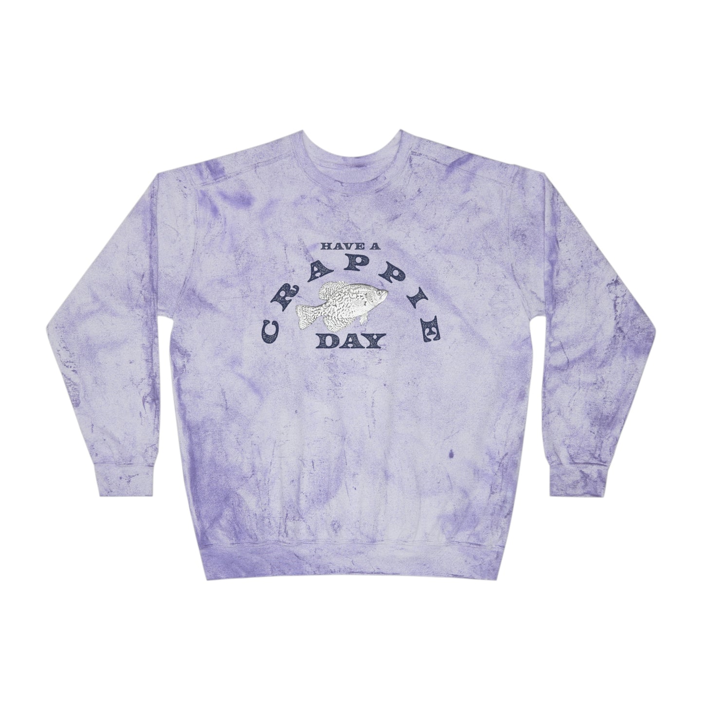 Have A Crappie Day - Fishing Theme - Unisex Color Blast Crewneck Sweatshirt