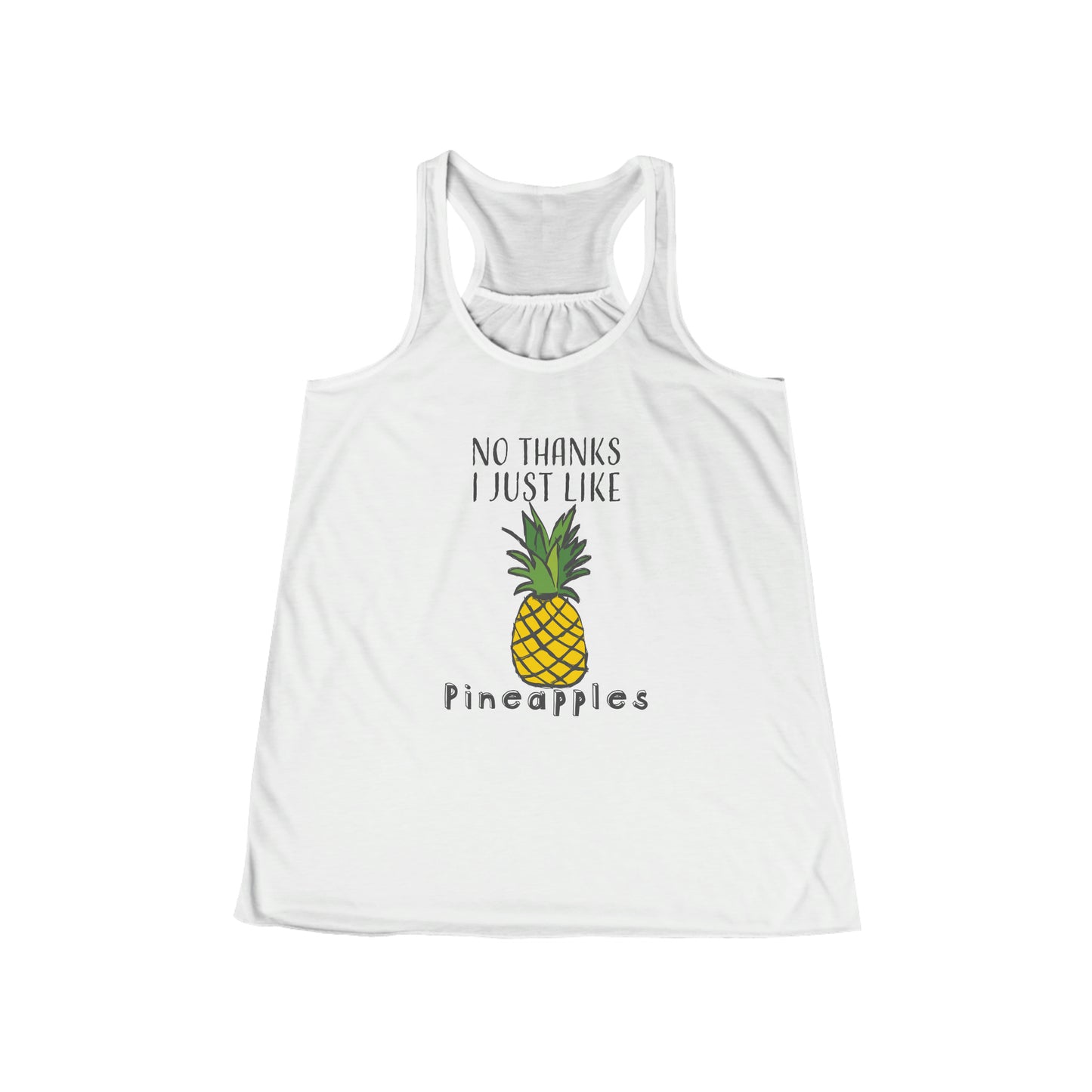 Pineapple Funny Shirt - Women's Flowy Racerback Tank