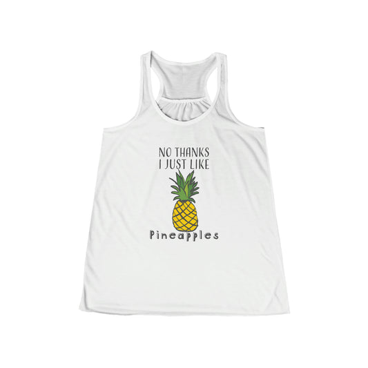 Pineapple Funny Shirt - Women's Flowy Racerback Tank