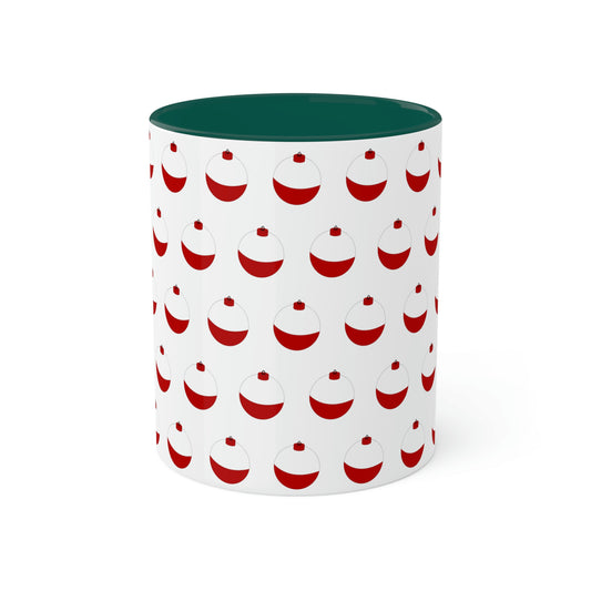 Traditional Red & White Bobber - Colorful Mugs, 11oz