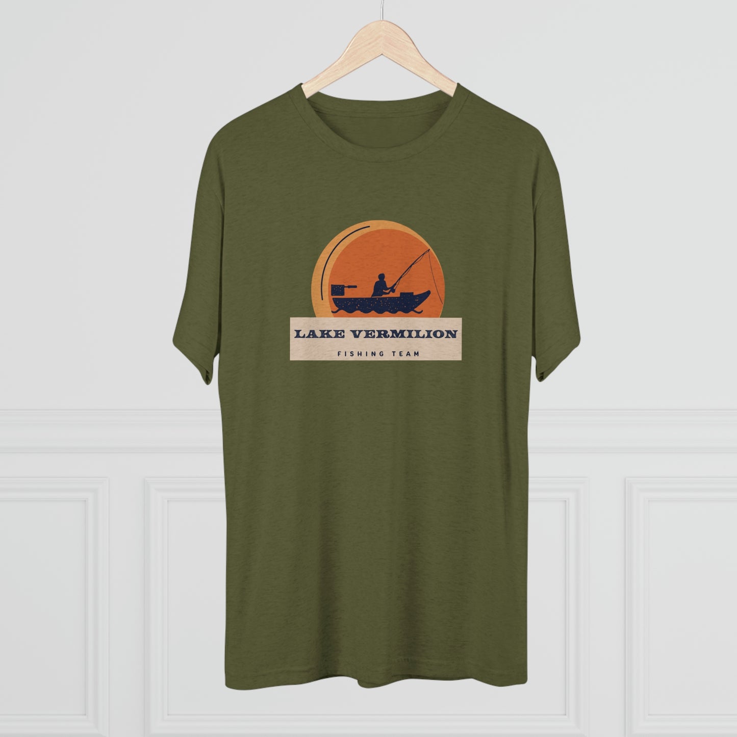 Fishin Team - Lake Vermilion - Unisex Tri-Blend Crew Tee