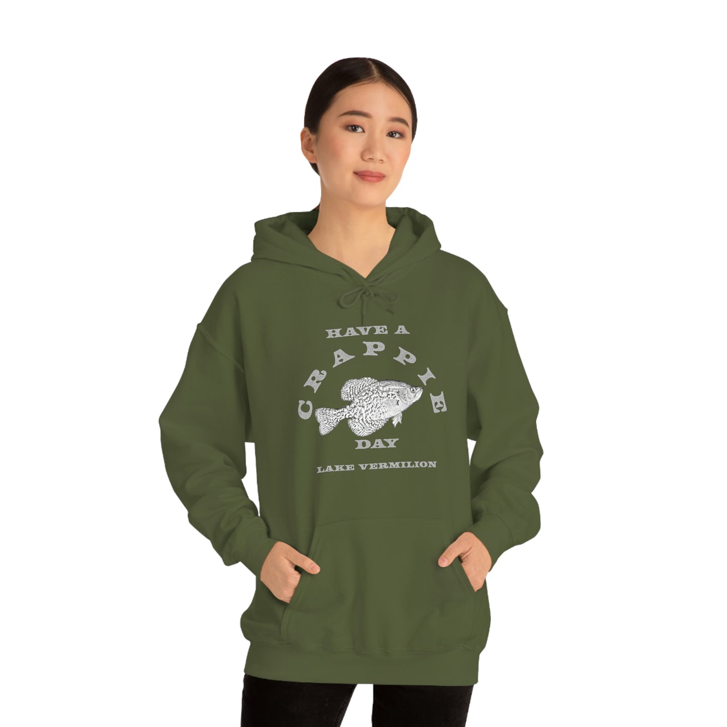 Crappie Day - Lake Vermilion - Fishing - Unisex Heavy Blend™ Hooded Sweatshirt
