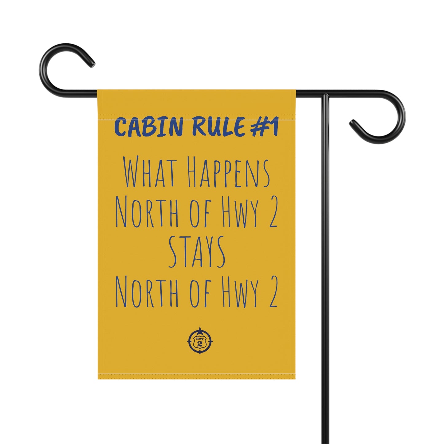 Cabin Rule #1 - Yard / Dock Banner
