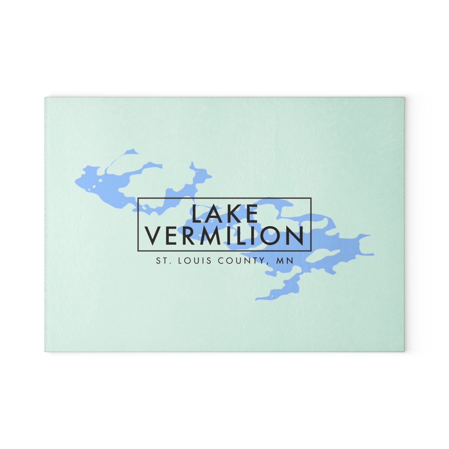 Lake Vermilion - White backed - Glass Cutting Board