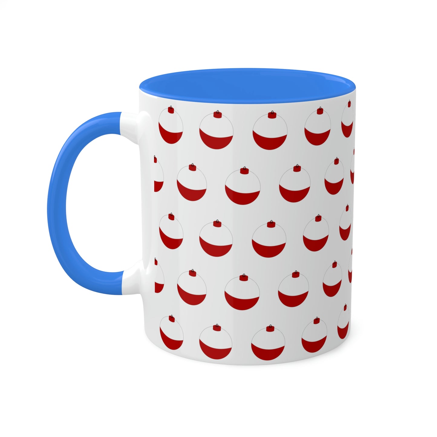 Traditional Red & White Bobber - Colorful Mugs, 11oz