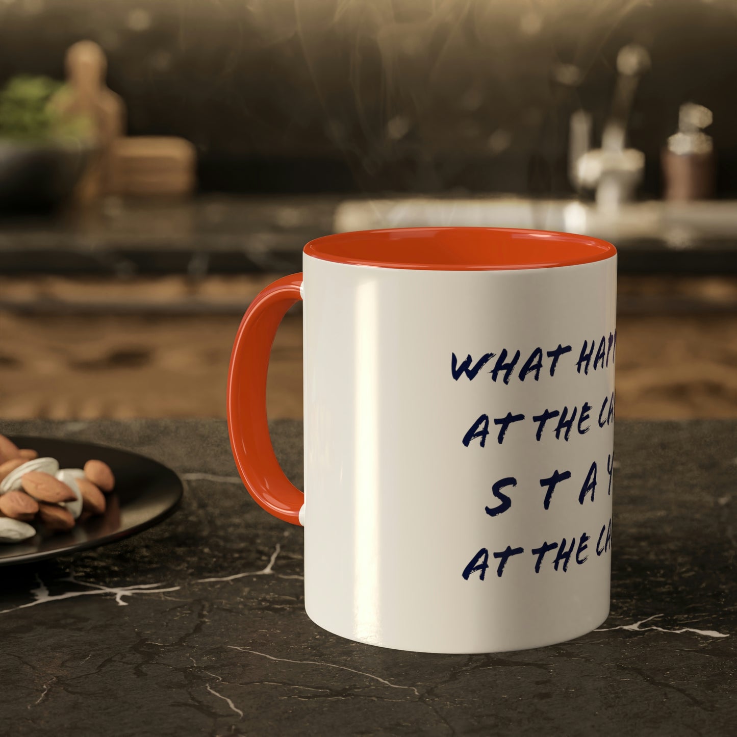 What Happens At The Cabin - Colorful Mugs, 11oz