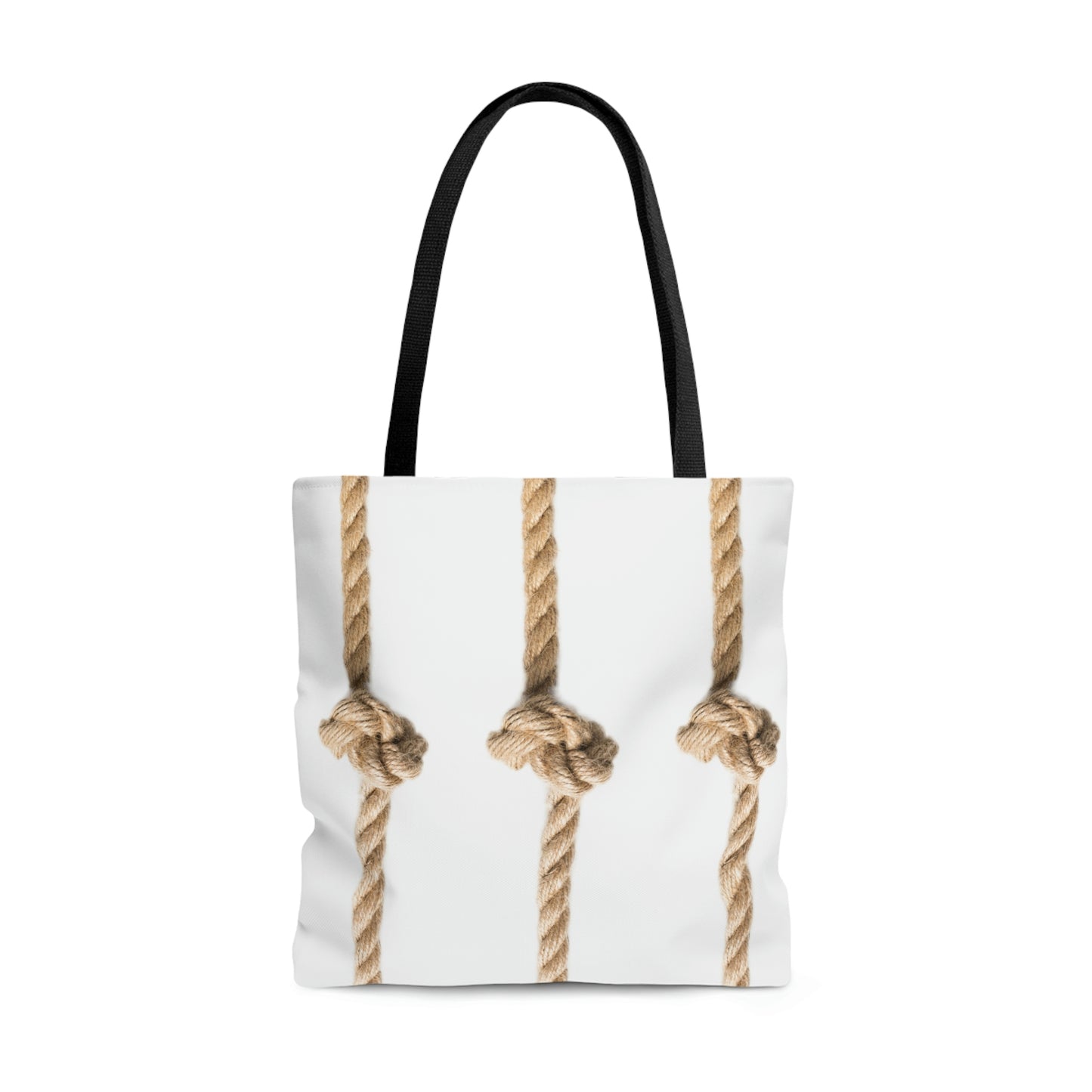 Rope Decor  Boat / Beach Bag - White AOP Tote Bag