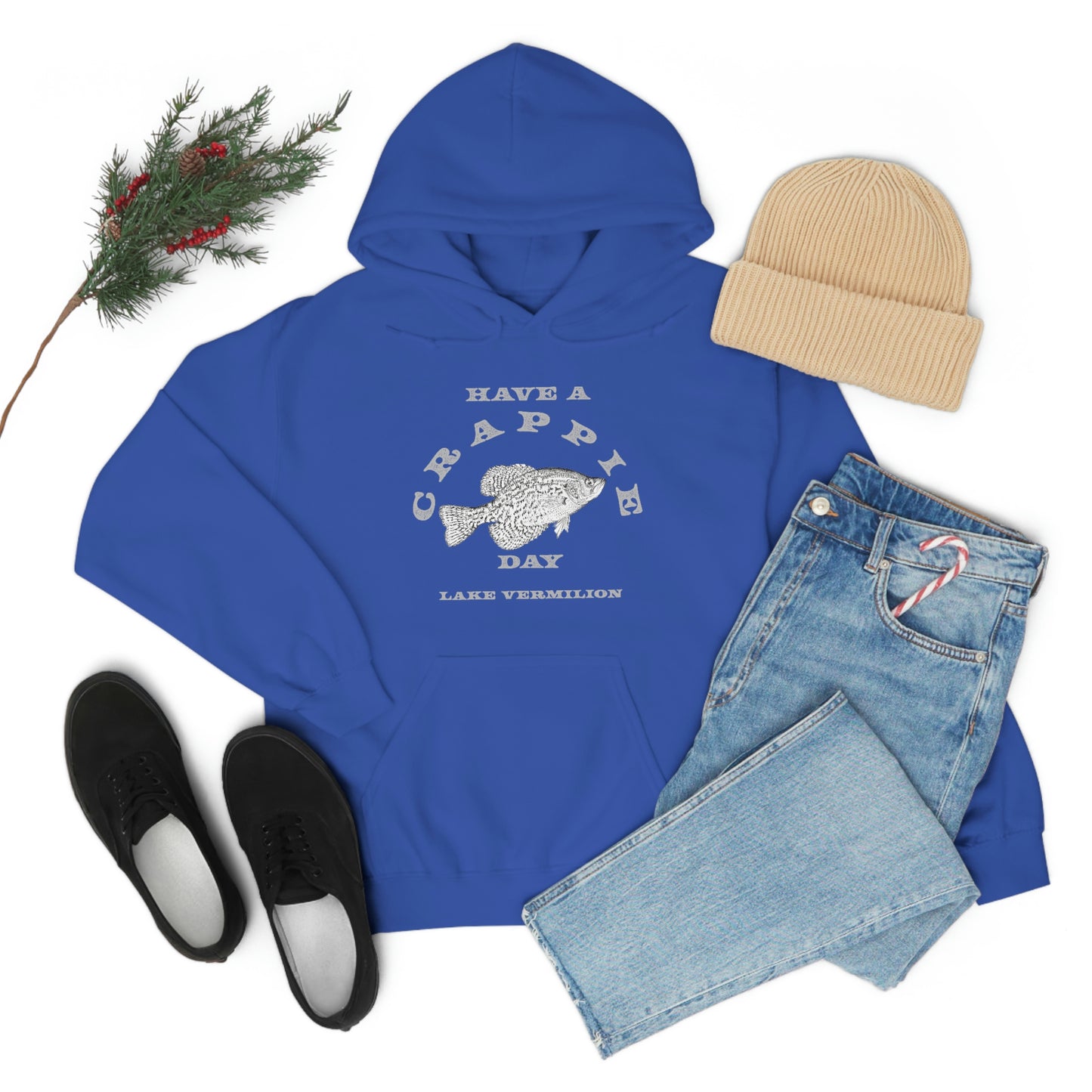 Crappie Day - Lake Vermilion - Fishing - Unisex Heavy Blend™ Hooded Sweatshirt