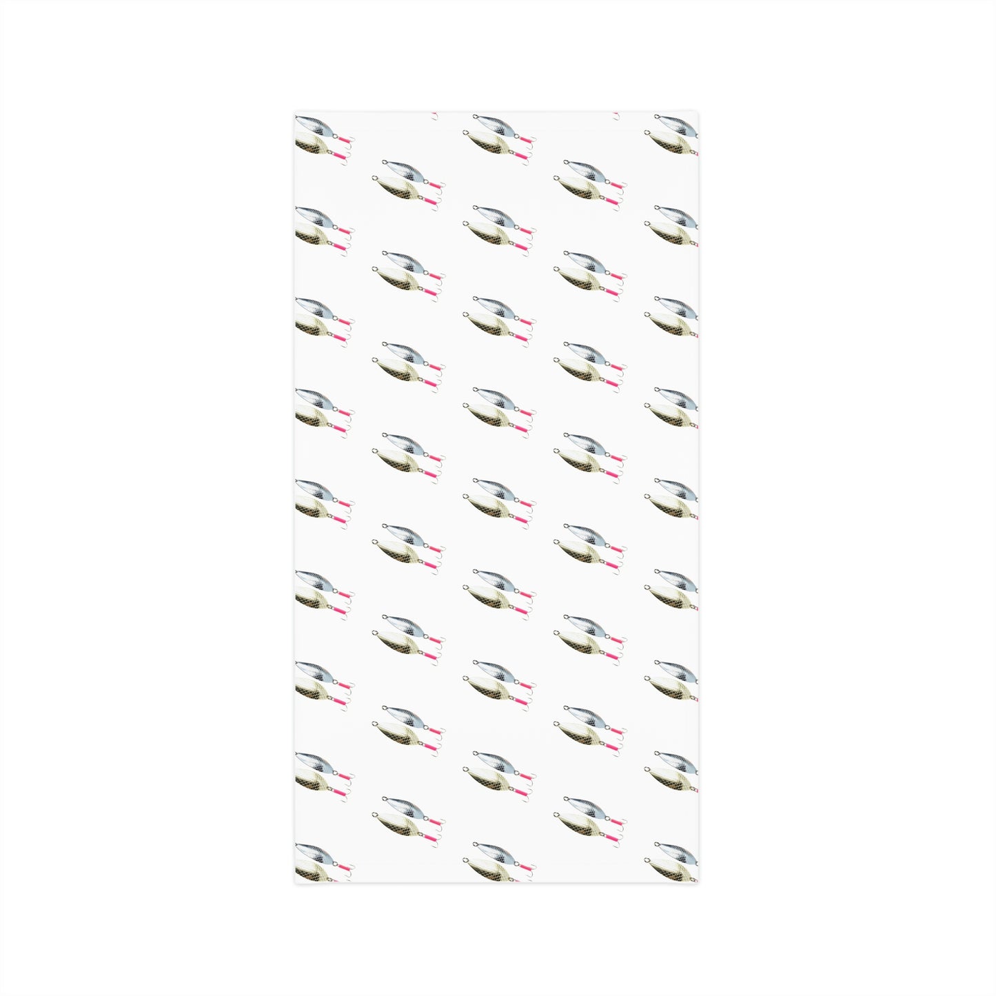 Summer Weather  - Fishing Lure - Spoons- Pattern - Fishing / Boating Lightweight Neck Gaiter - White