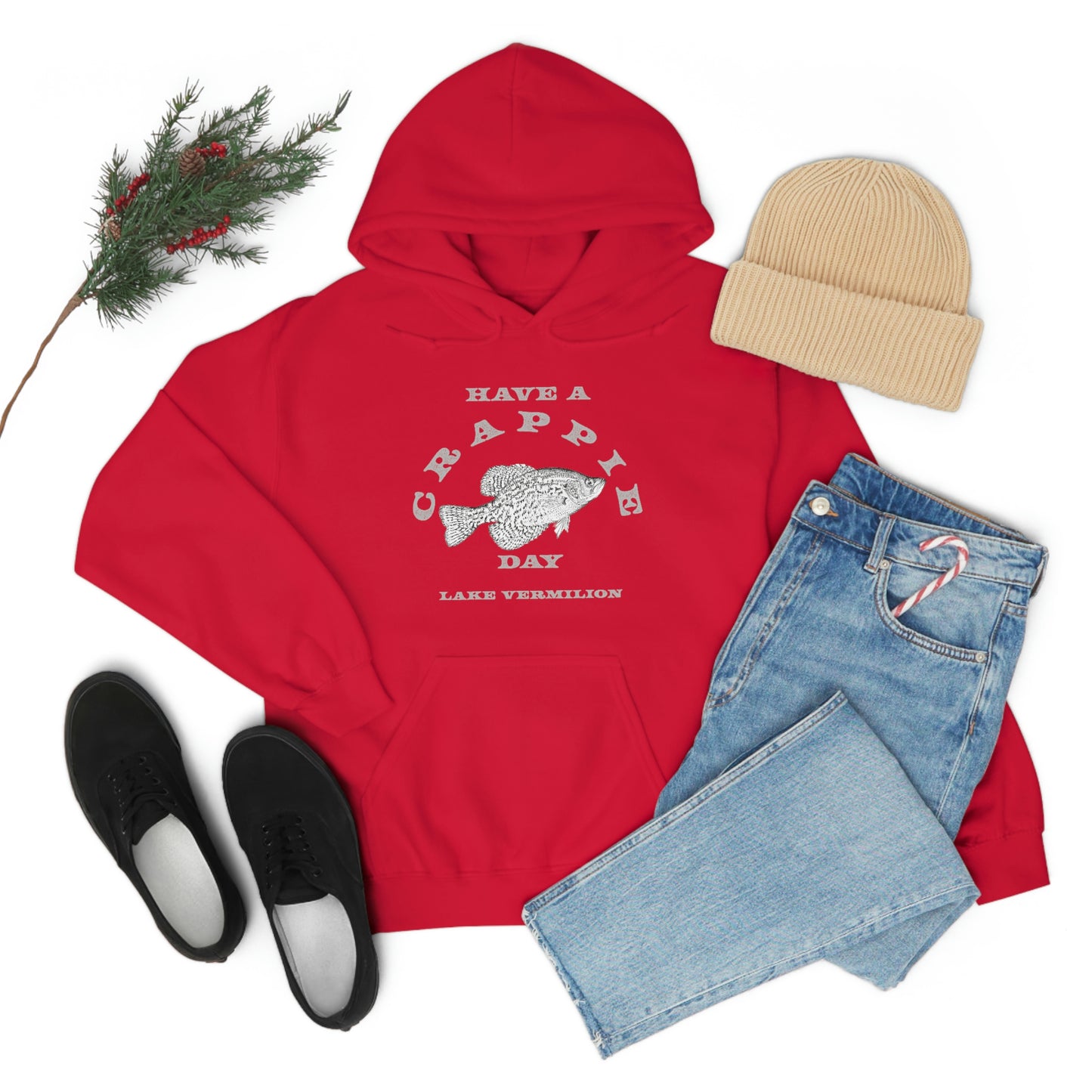 Crappie Day - Lake Vermilion - Fishing - Unisex Heavy Blend™ Hooded Sweatshirt