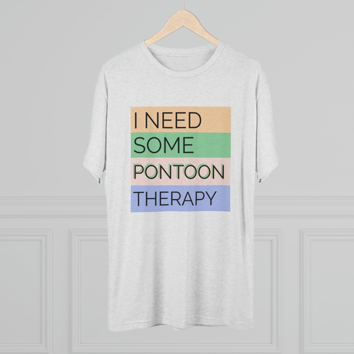 Pontoon Therapy -  Unisex Tri-Blend Crew Tee