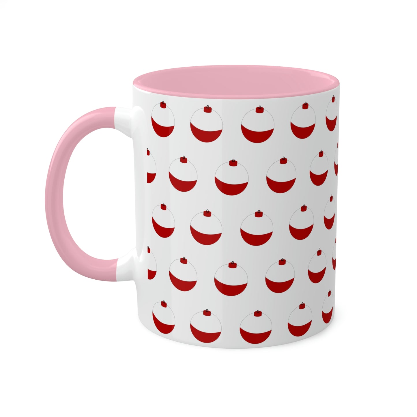 Traditional Red & White Bobber - Colorful Mugs, 11oz