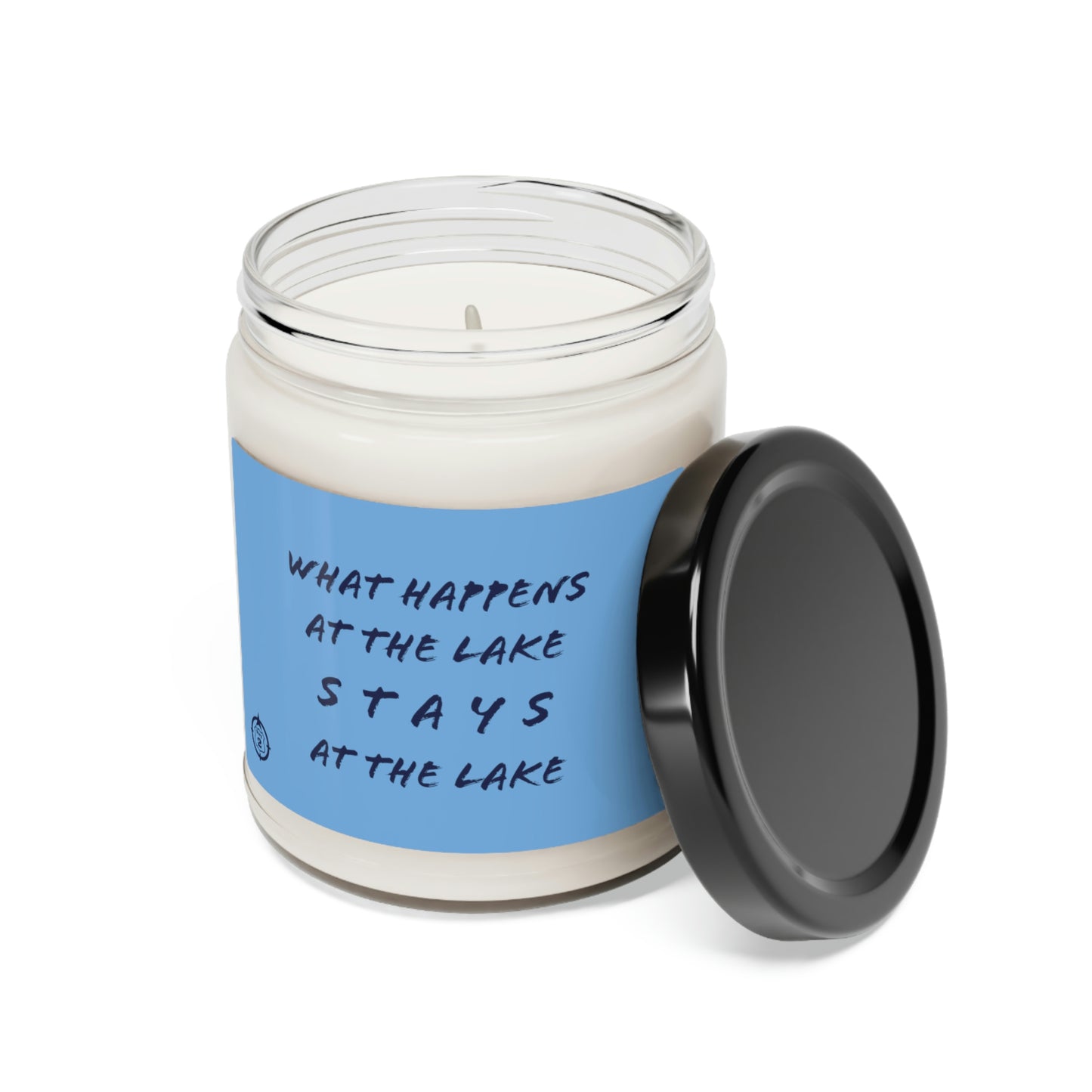 What Happens At The Lake  - Light Blue - Scented Soy Candle, 9oz
