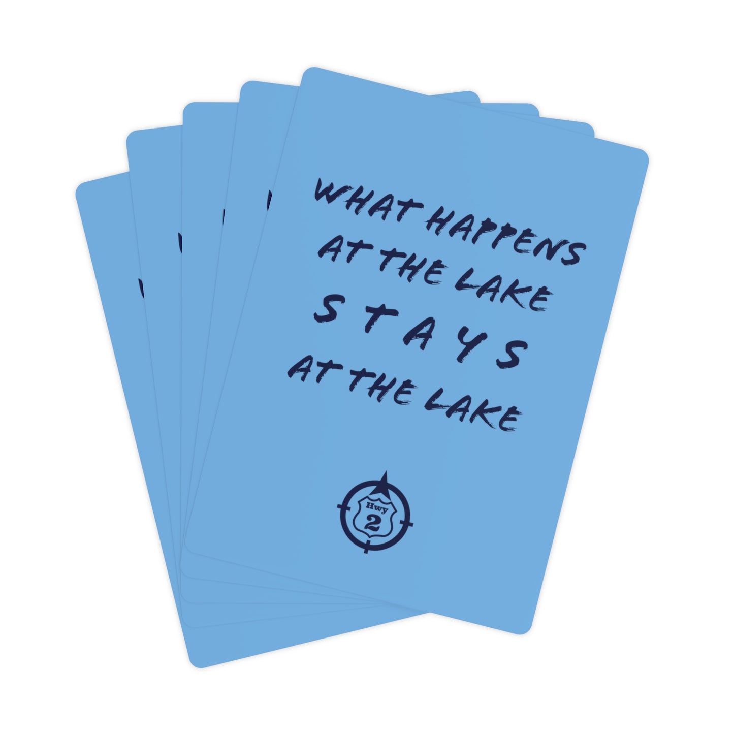 What Happens At The Lake - Poker Cards