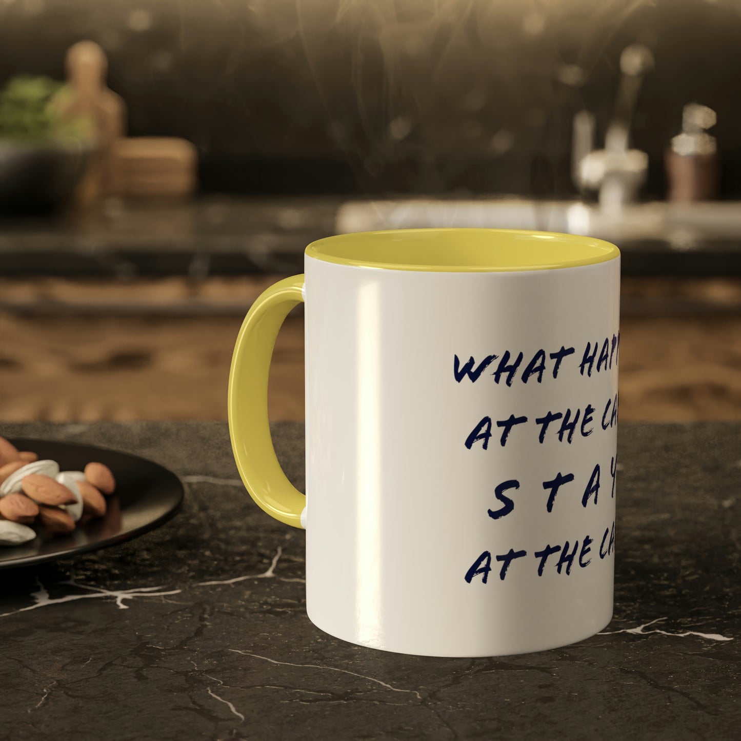 What Happens At The Cabin - Colorful Mugs, 11oz