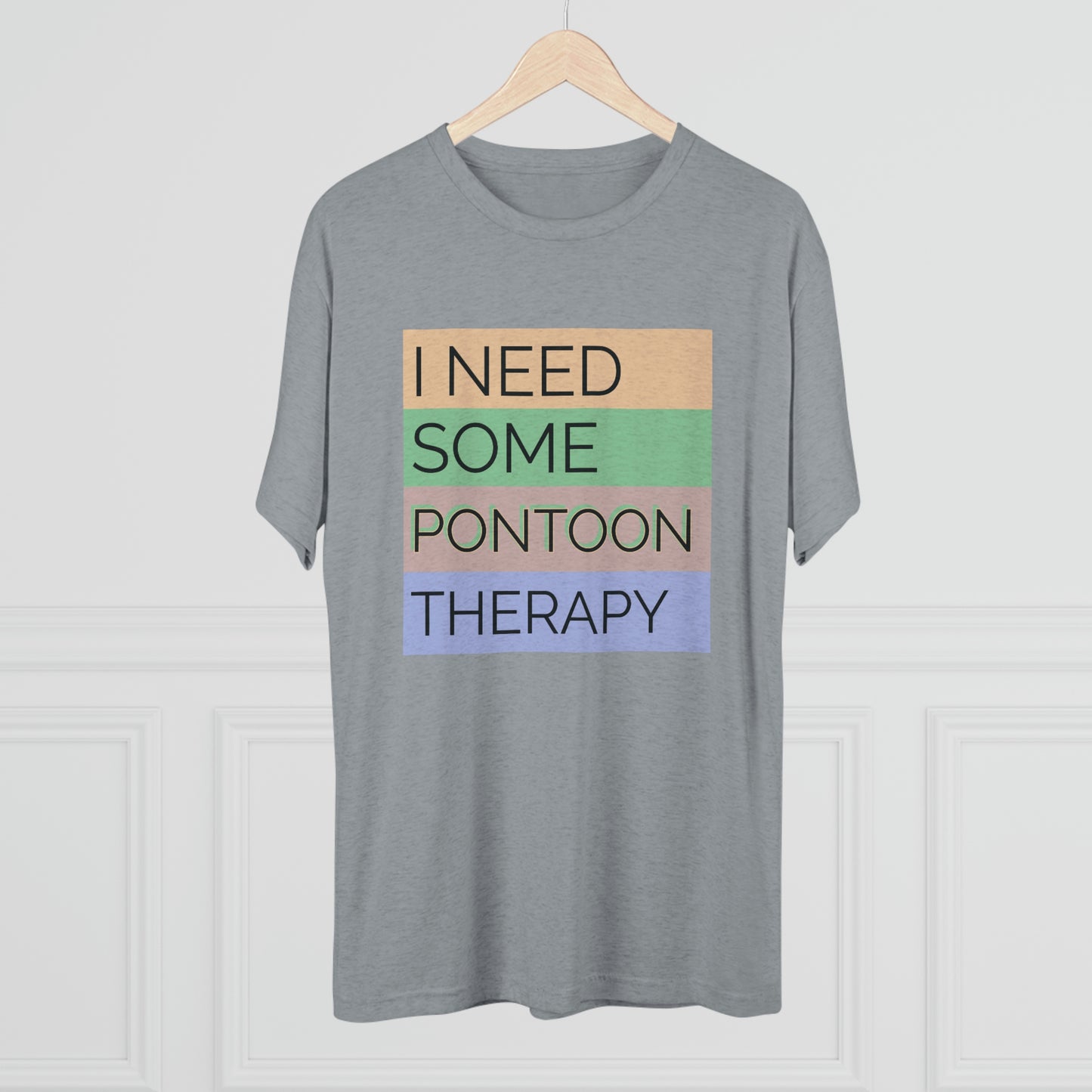 Pontoon Therapy -  Unisex Tri-Blend Crew Tee