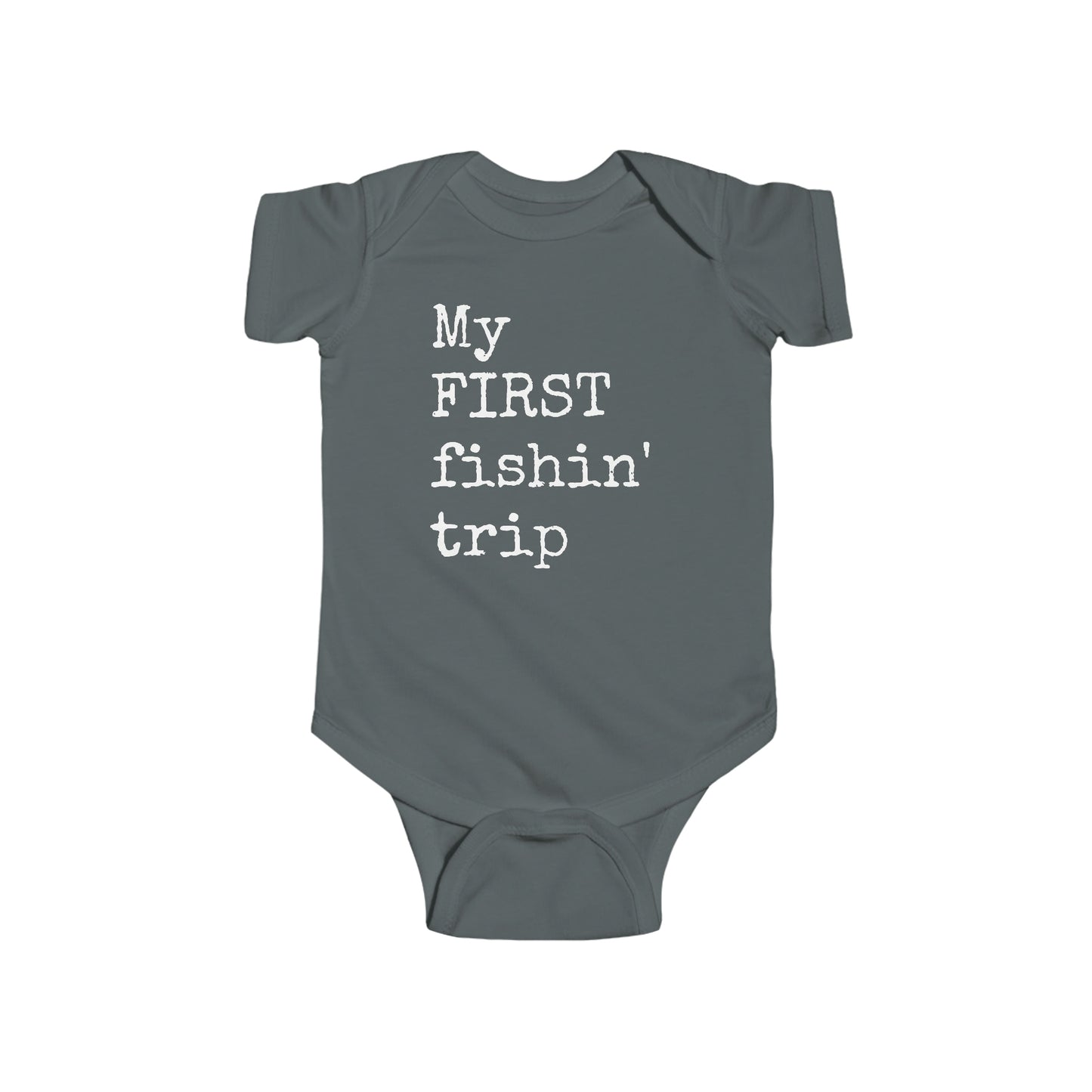 My First Fishin' Trip - Fishing - Infant Fine Jersey Bodysuit