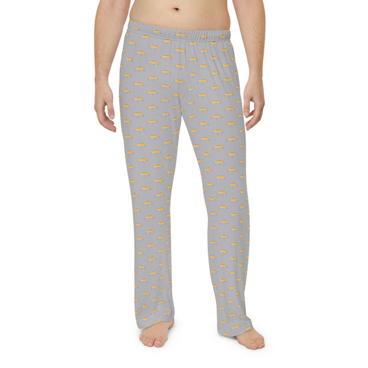Vintage Bait - Fishing Theme - Bait - Men's Pajama Pants - Light Grey
