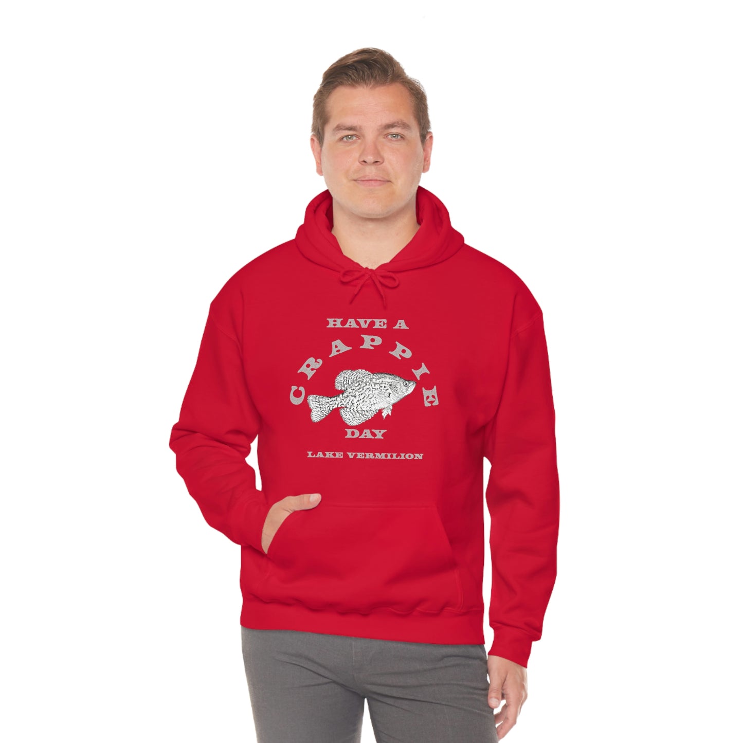 Crappie Day - Lake Vermilion - Fishing - Unisex Heavy Blend™ Hooded Sweatshirt