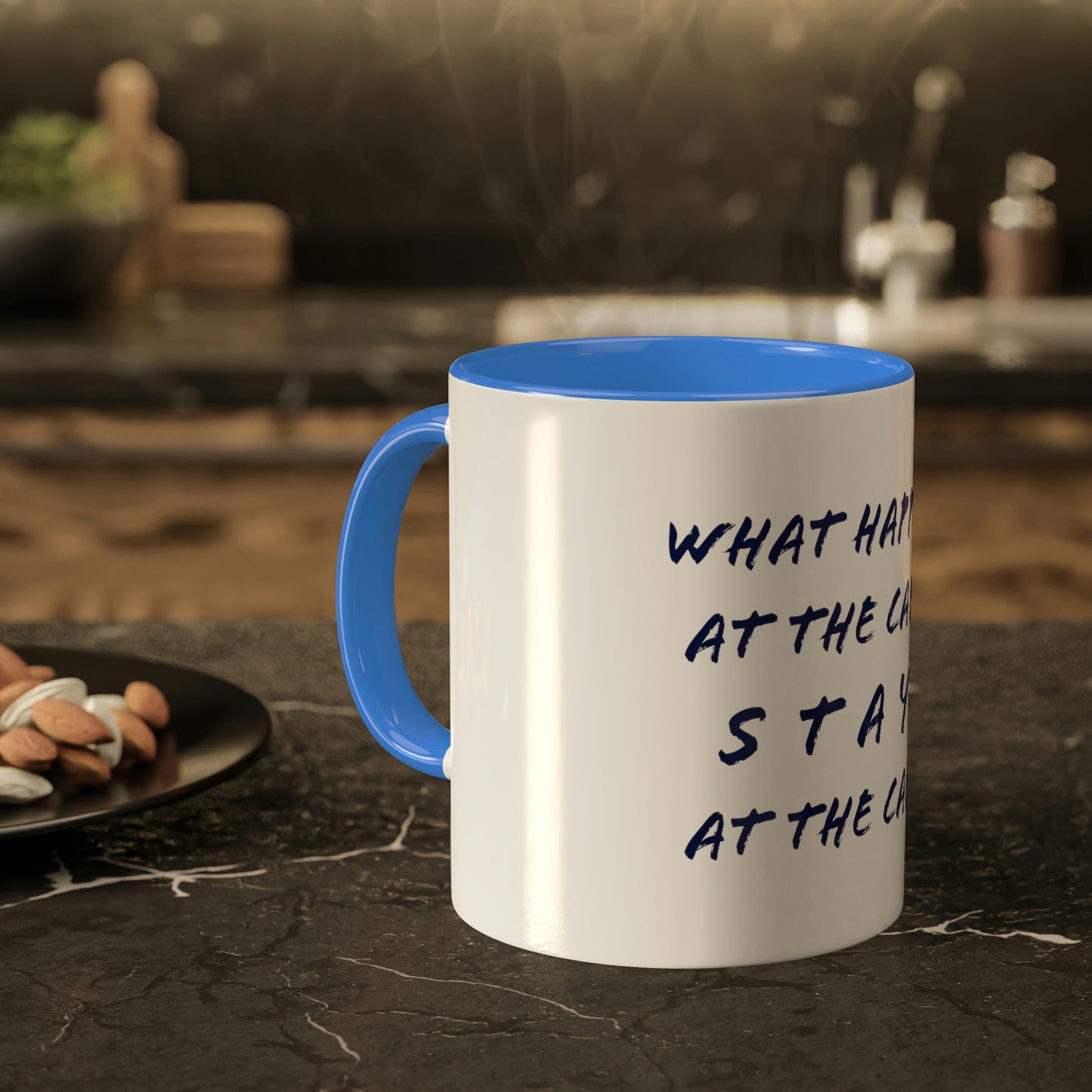 What Happens At The Cabin - Colorful Mugs, 11oz