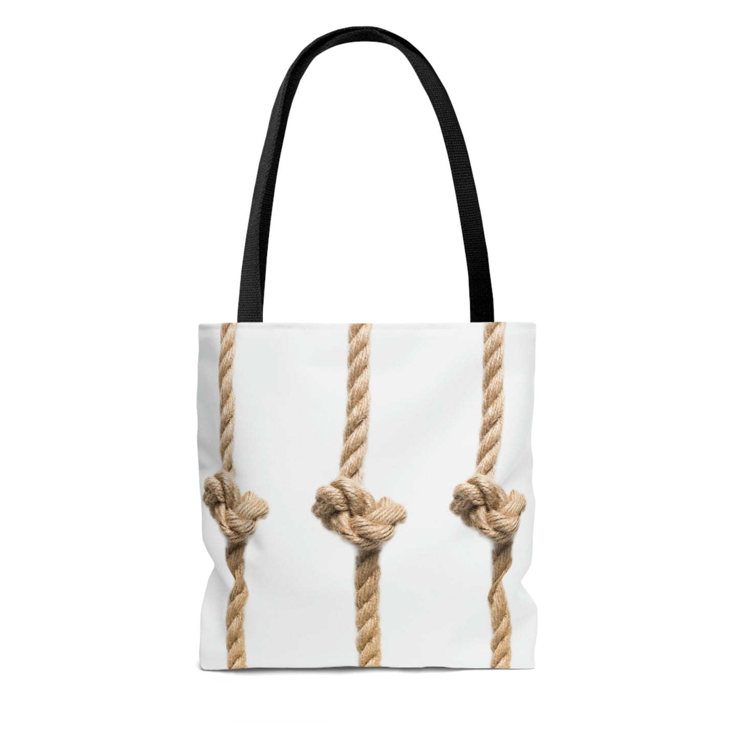 Rope Decor  Boat / Beach Bag - White AOP Tote Bag