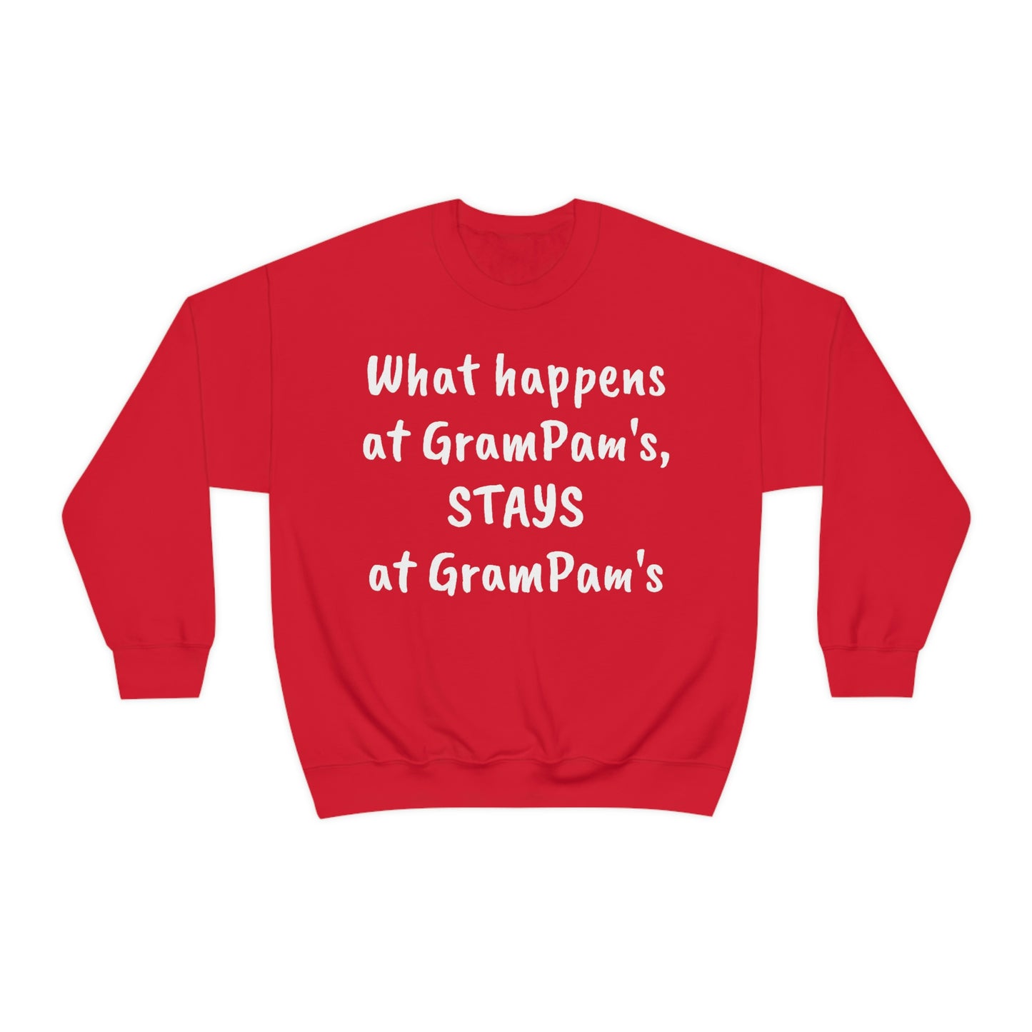 What happens at GramPam's, STAYS at GramPam's - Unisex Heavy Blend™ Crewneck Sweatshirt