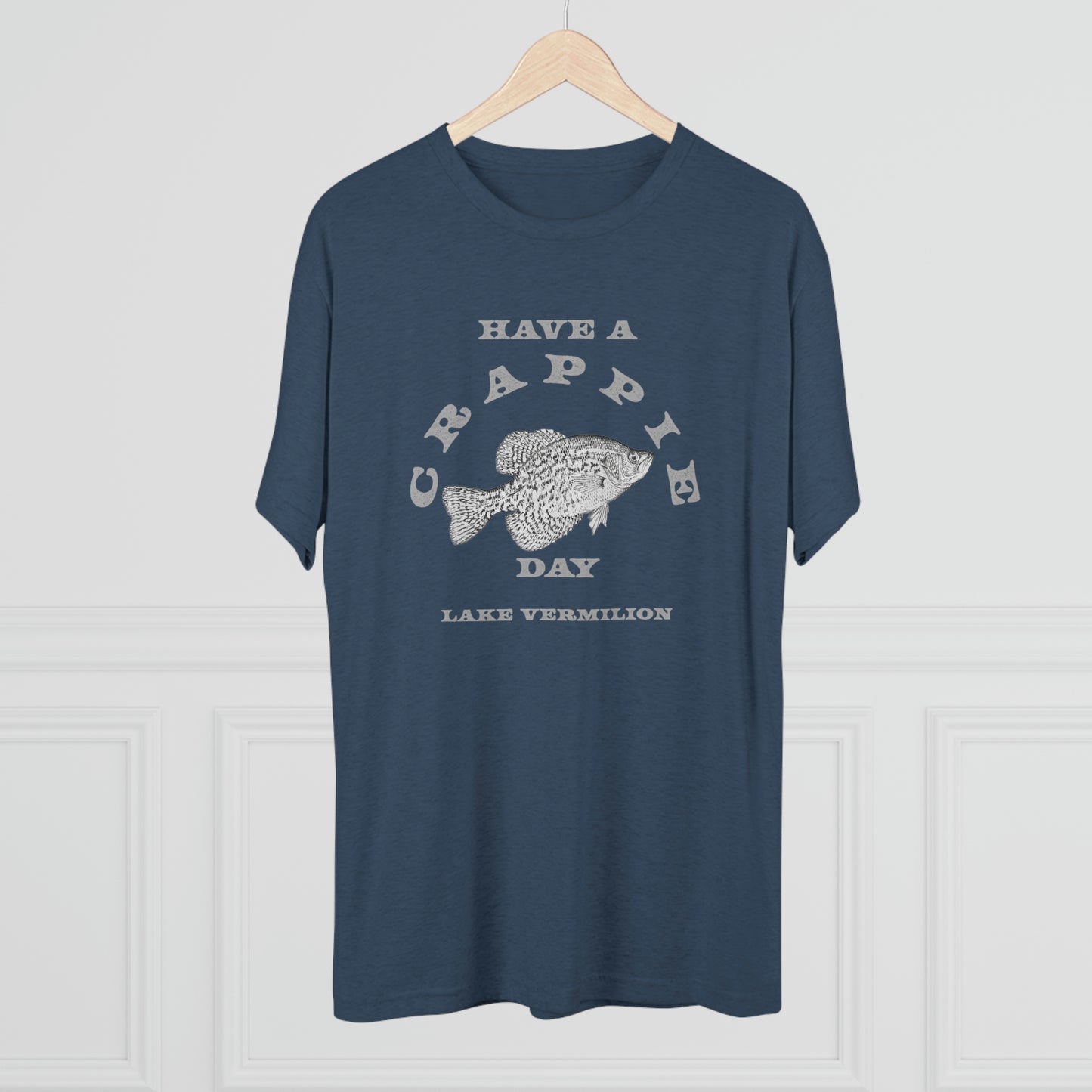 Crappie Day - Lake Vermilion - Light Graphic - Unisex Tri-Blend Crew Tee