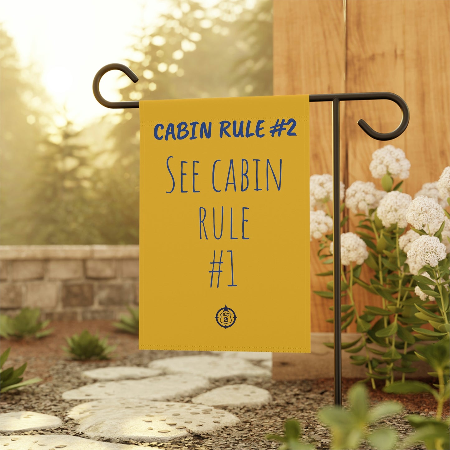 Cabin Rule #2 - Yard / Dock Banner