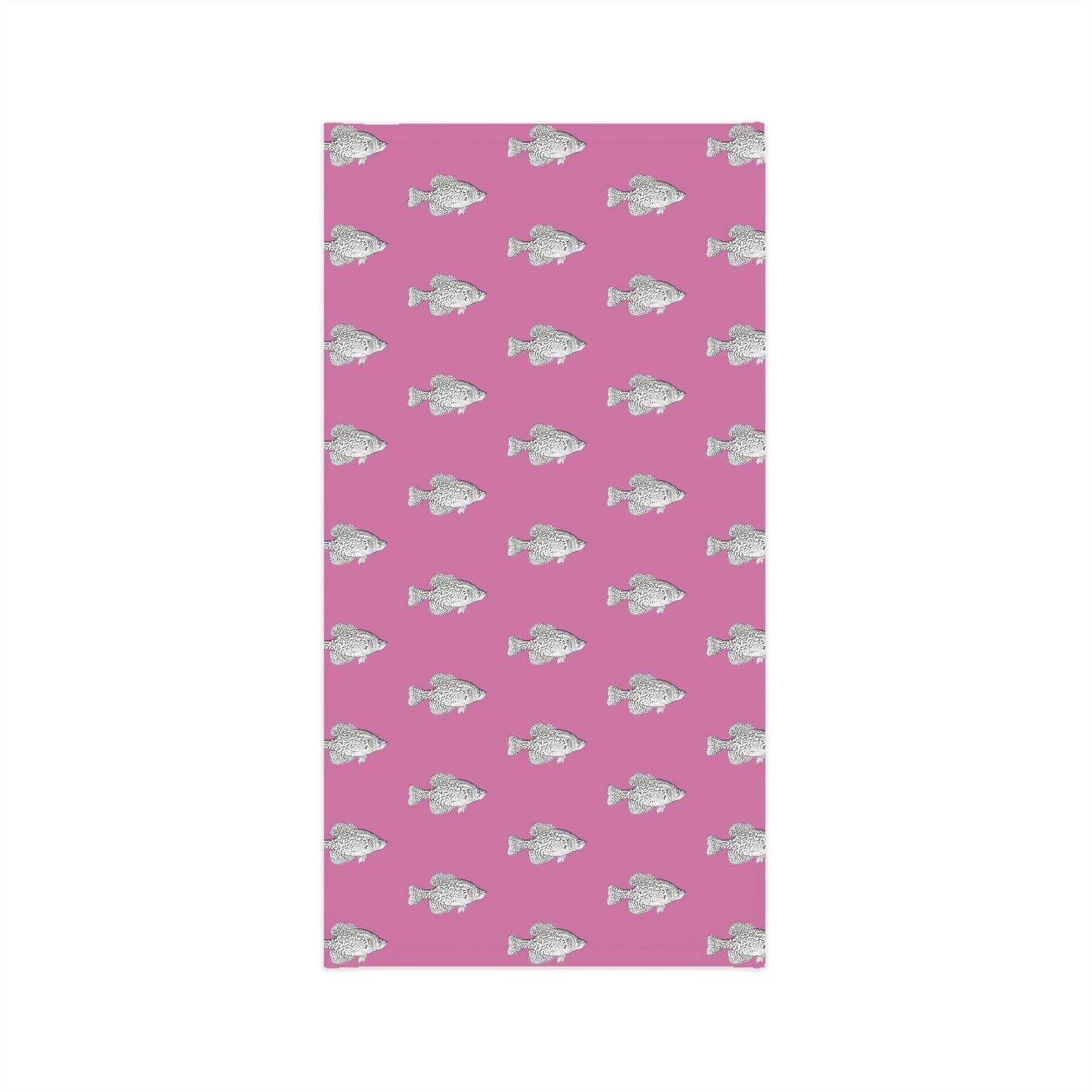 Summer Weather  - Crappie - Pattern - Fishing / Boating Lightweight Neck Gaiter - Pink