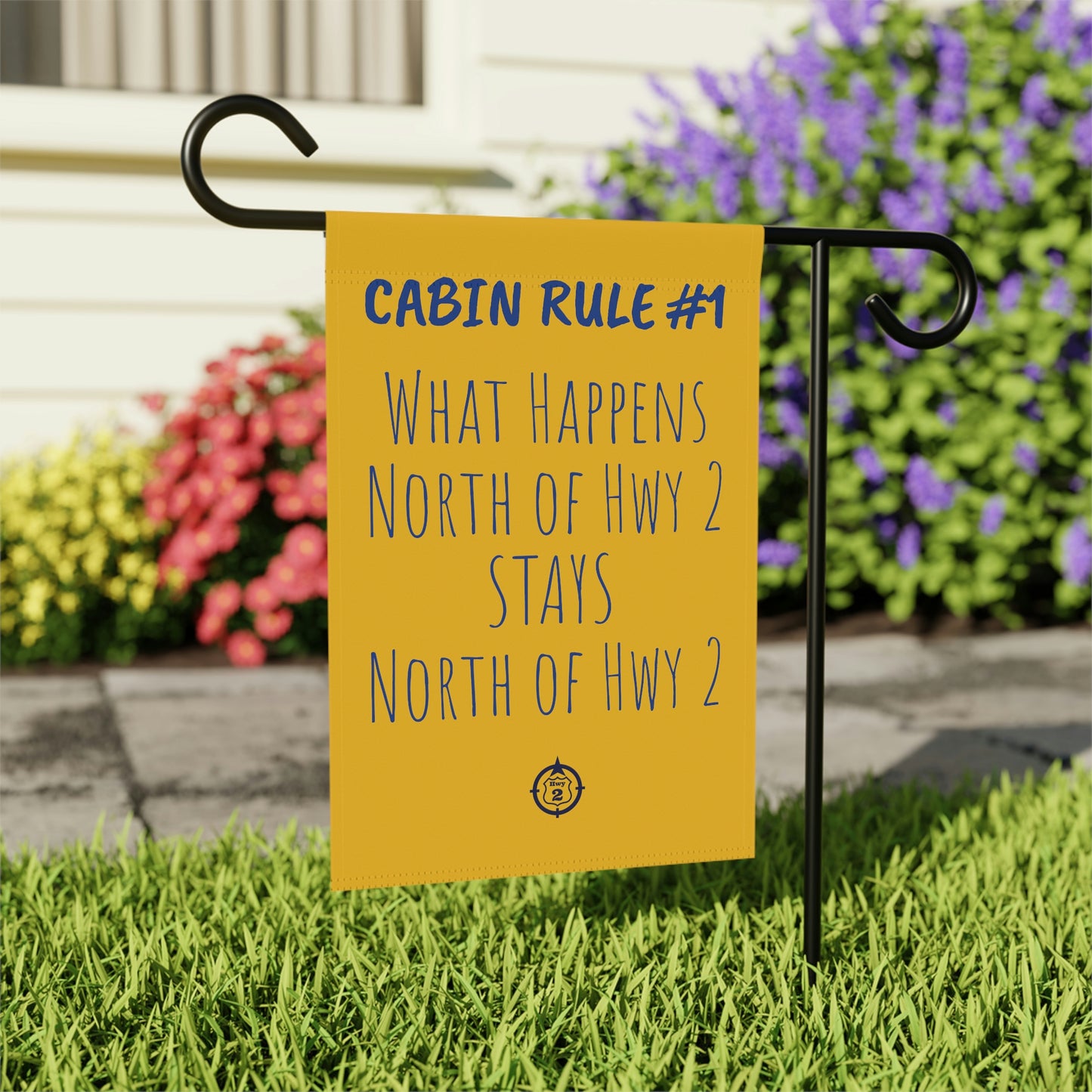 Cabin Rule #1 - Yard / Dock Banner