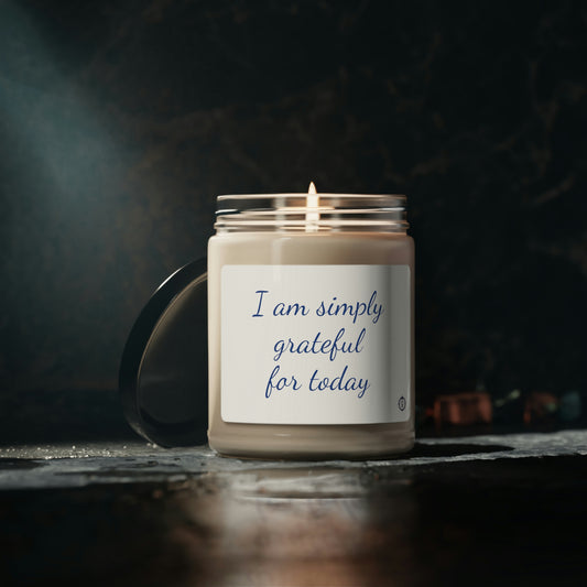 I am Simply Grateful  - Scented Soy Candle, 9oz