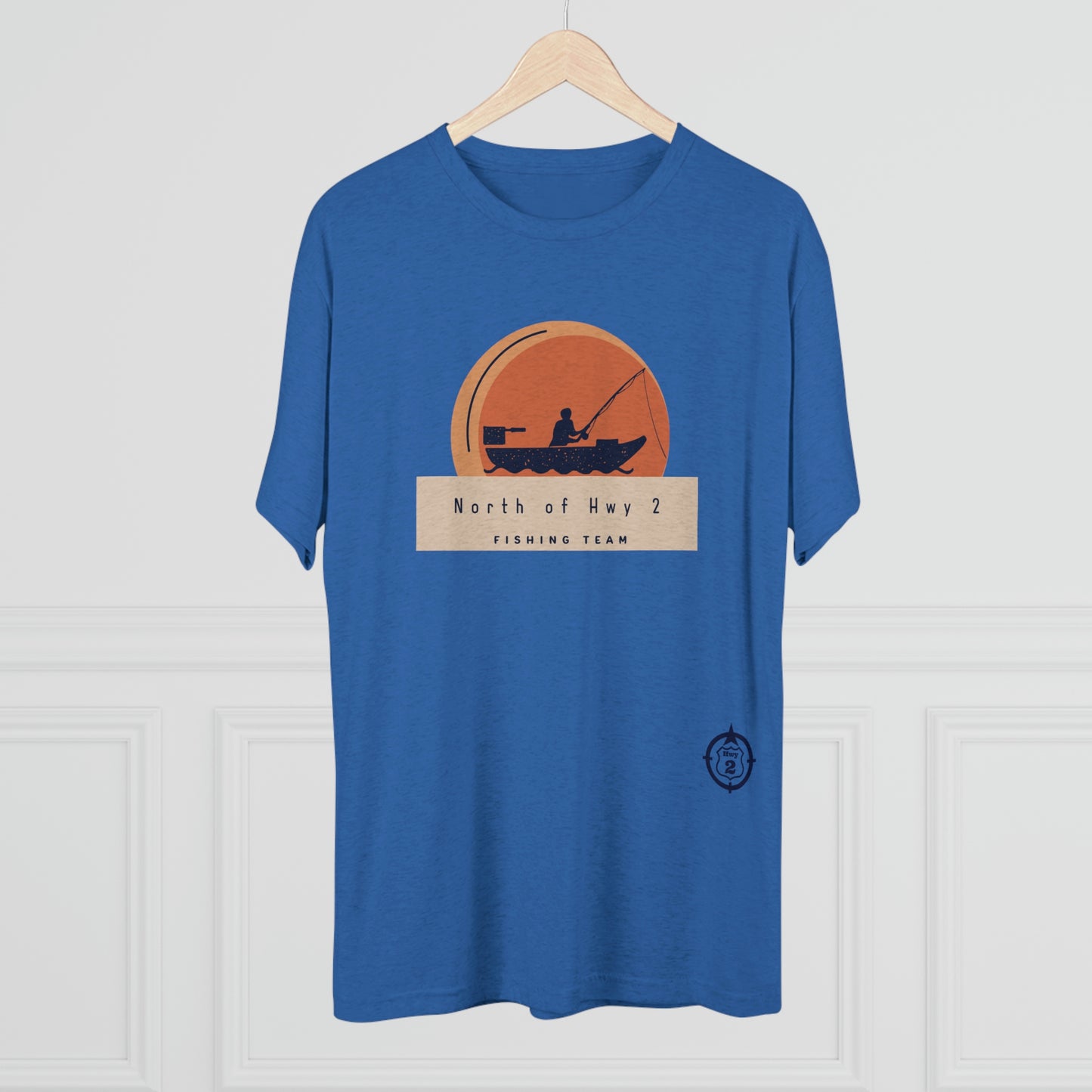 North of Hwy 2 - Sunset Graphic - Unisex Tri-Blend Crew Tee
