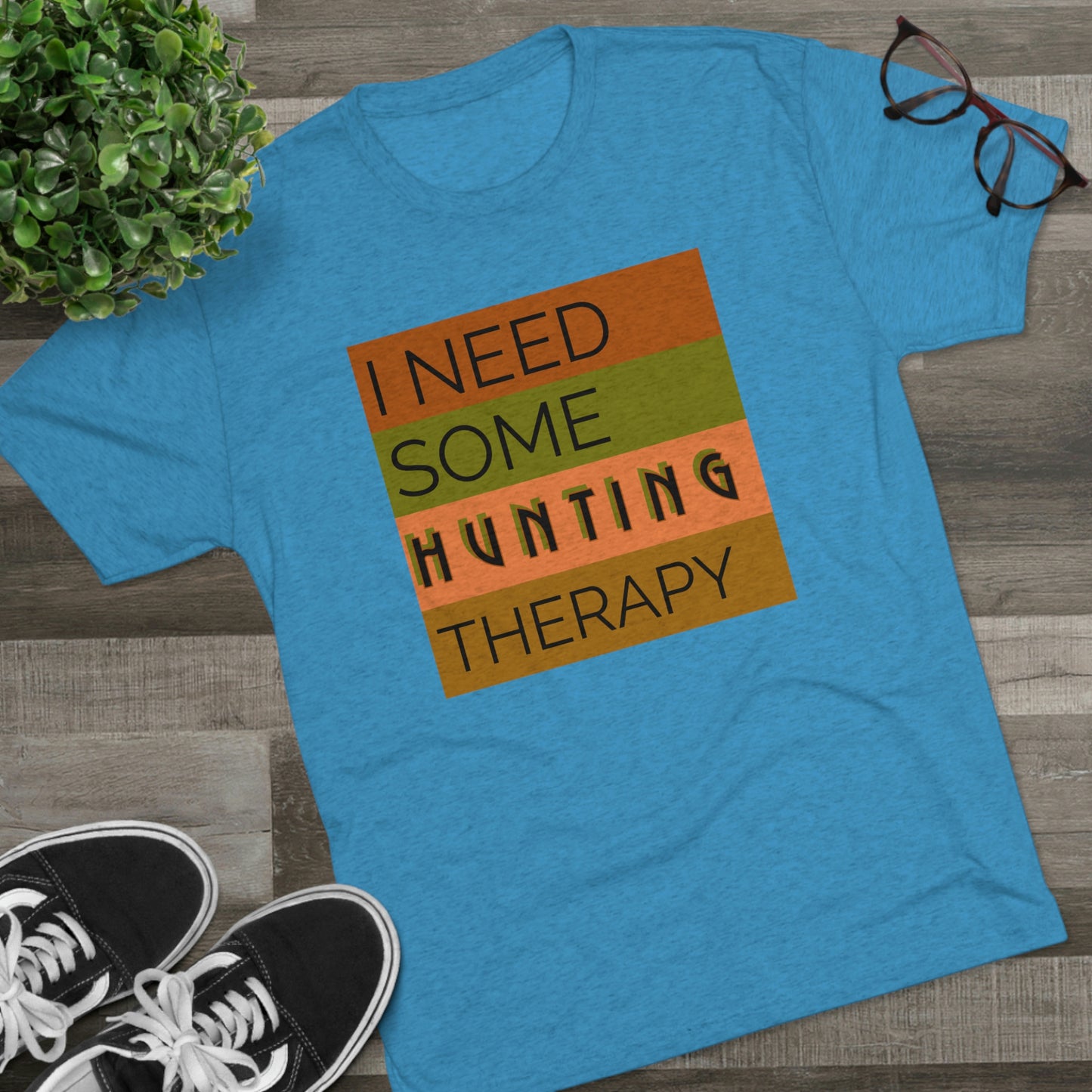 Hunting Therapy -  Unisex Tri-Blend Crew Tee
