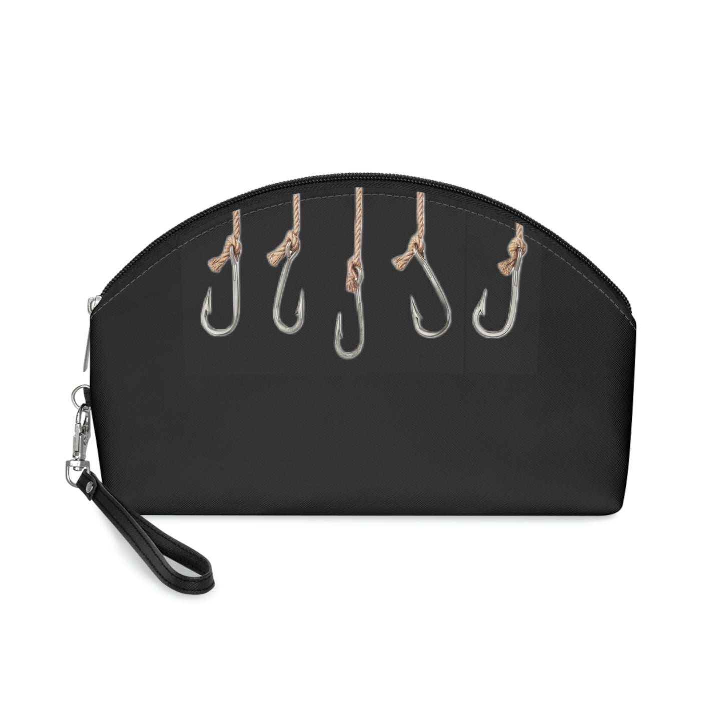 Fishing Theme Boat / Beach Bag - Hooks /  Lures - Black