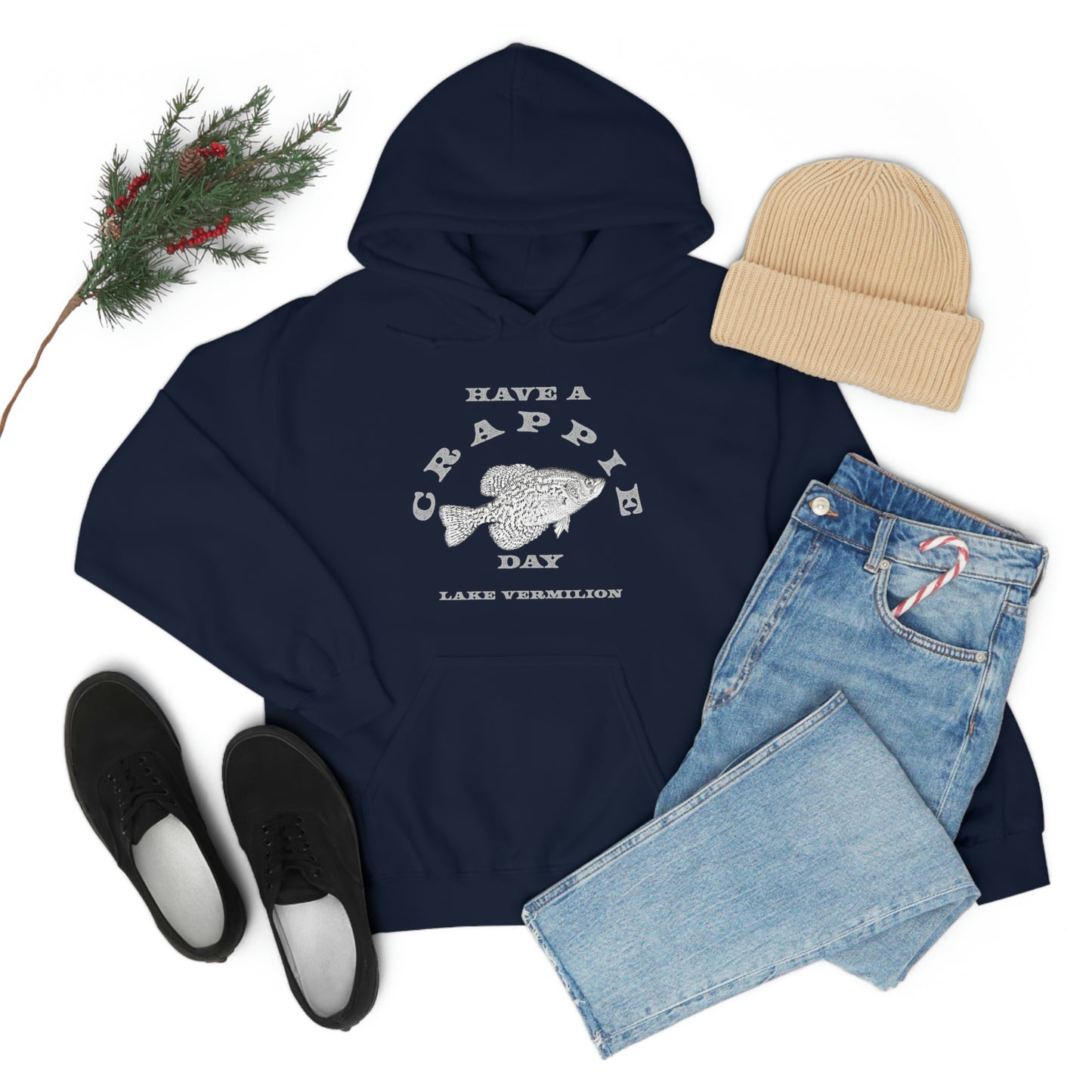 Crappie Day - Lake Vermilion - Fishing - Unisex Heavy Blend™ Hooded Sweatshirt