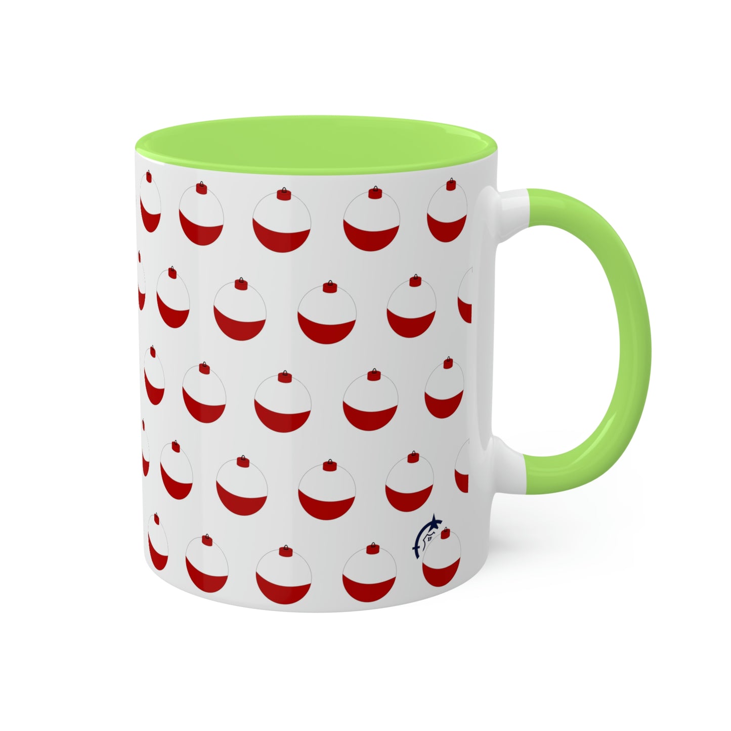 Traditional Red & White Bobber - Colorful Mugs, 11oz