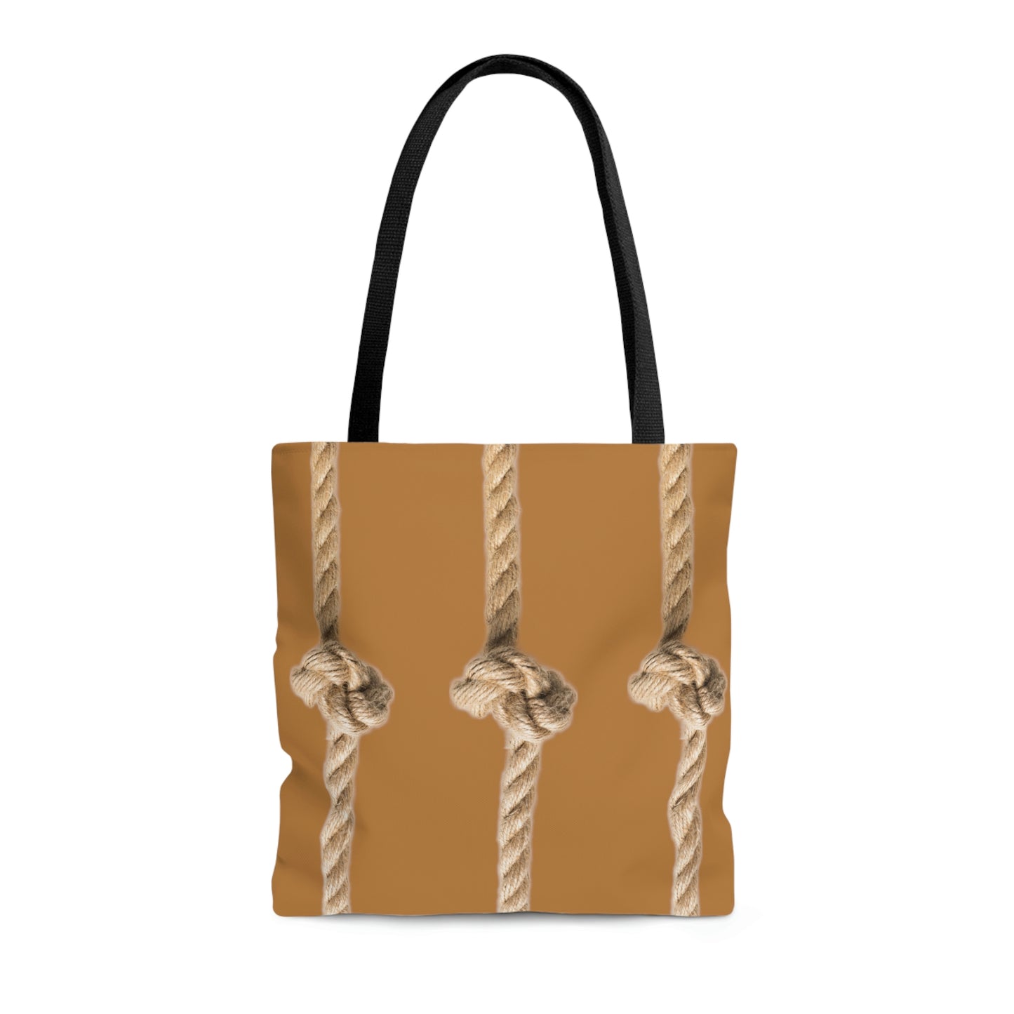 Rope Decor  Boat / Beach Bag - Brown AOP Tote Bag
